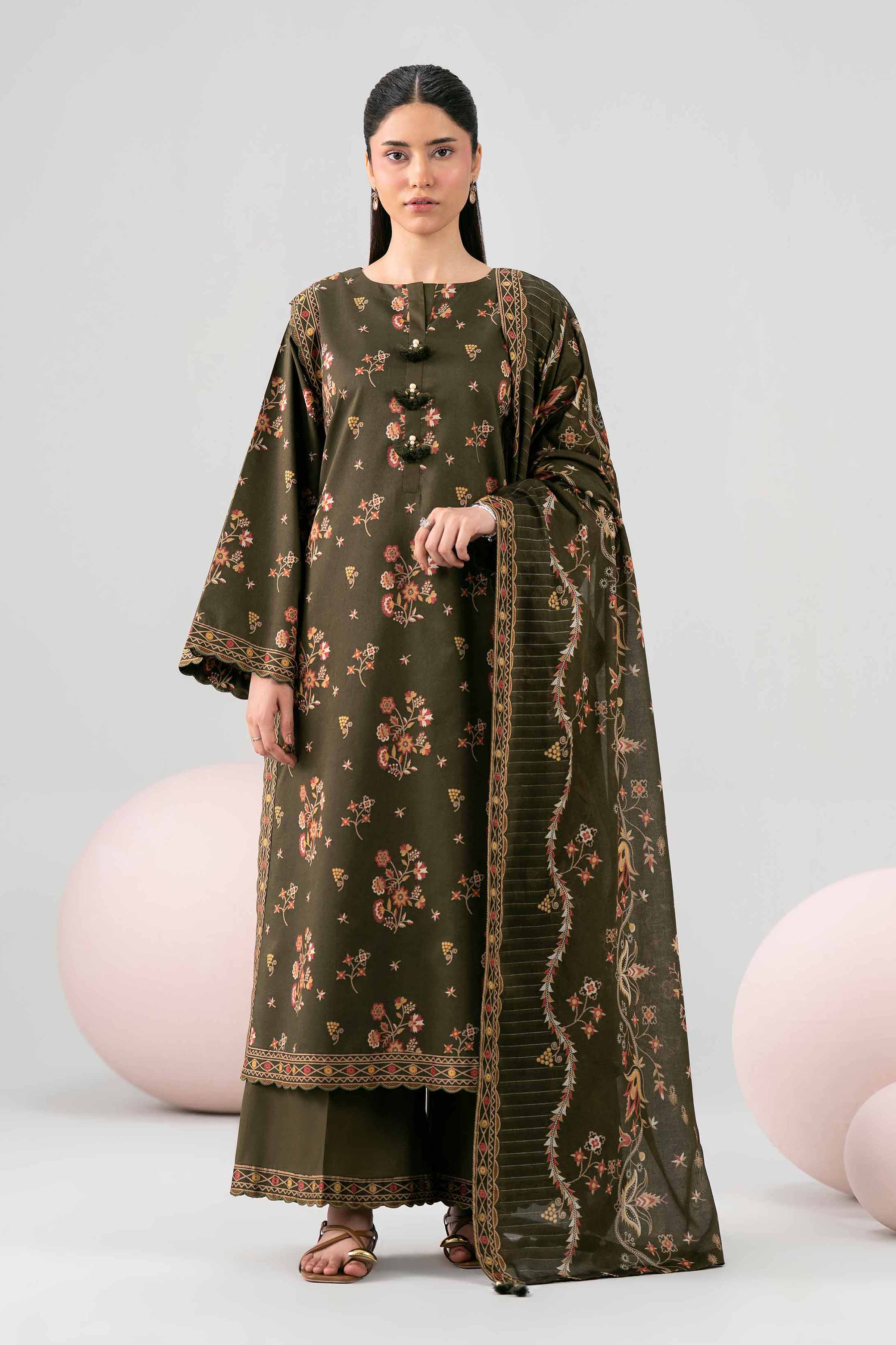 3 Piece - Printed Loose Fabric - 42602581 for Women - Freedom To Buy Collection | Nishat | Shop Online