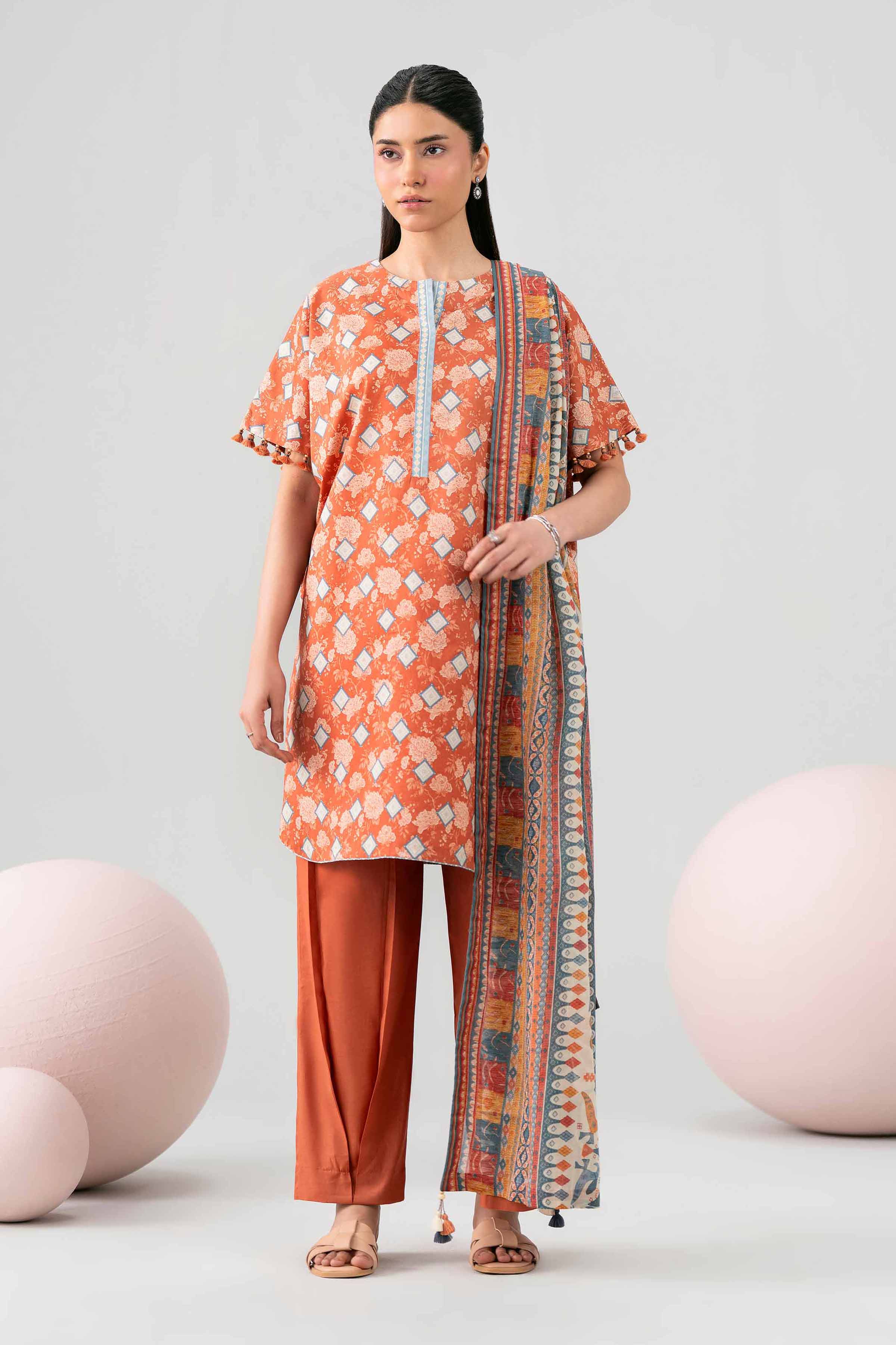 3 Piece - Printed Loose Fabric - 42602584 for Women - Freedom To Buy Collection | Nishat | Shop Online