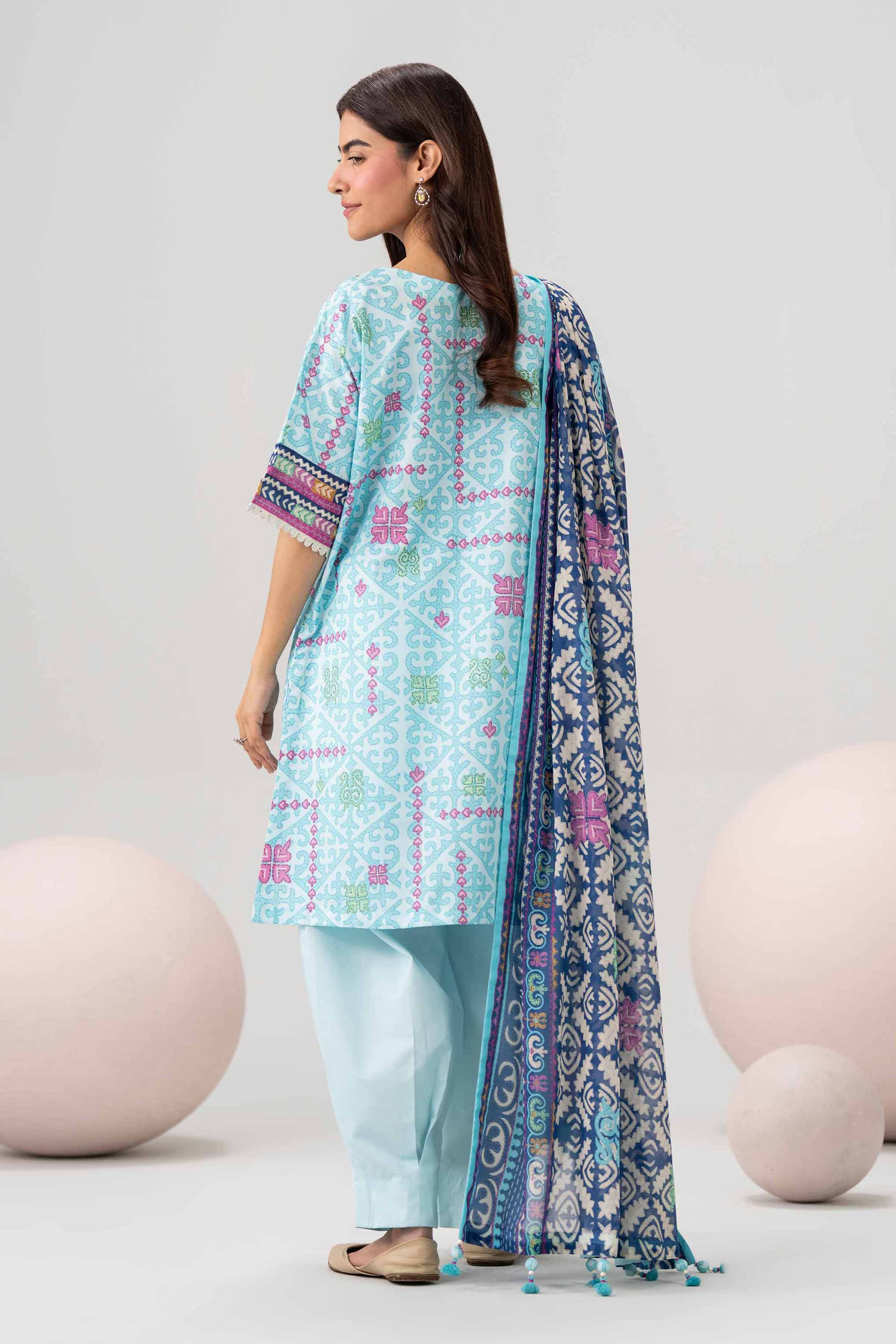 3 Piece - Printed Loose Fabric - 42602597 for Women - Freedom To Buy Collection | Nishat | Shop Online