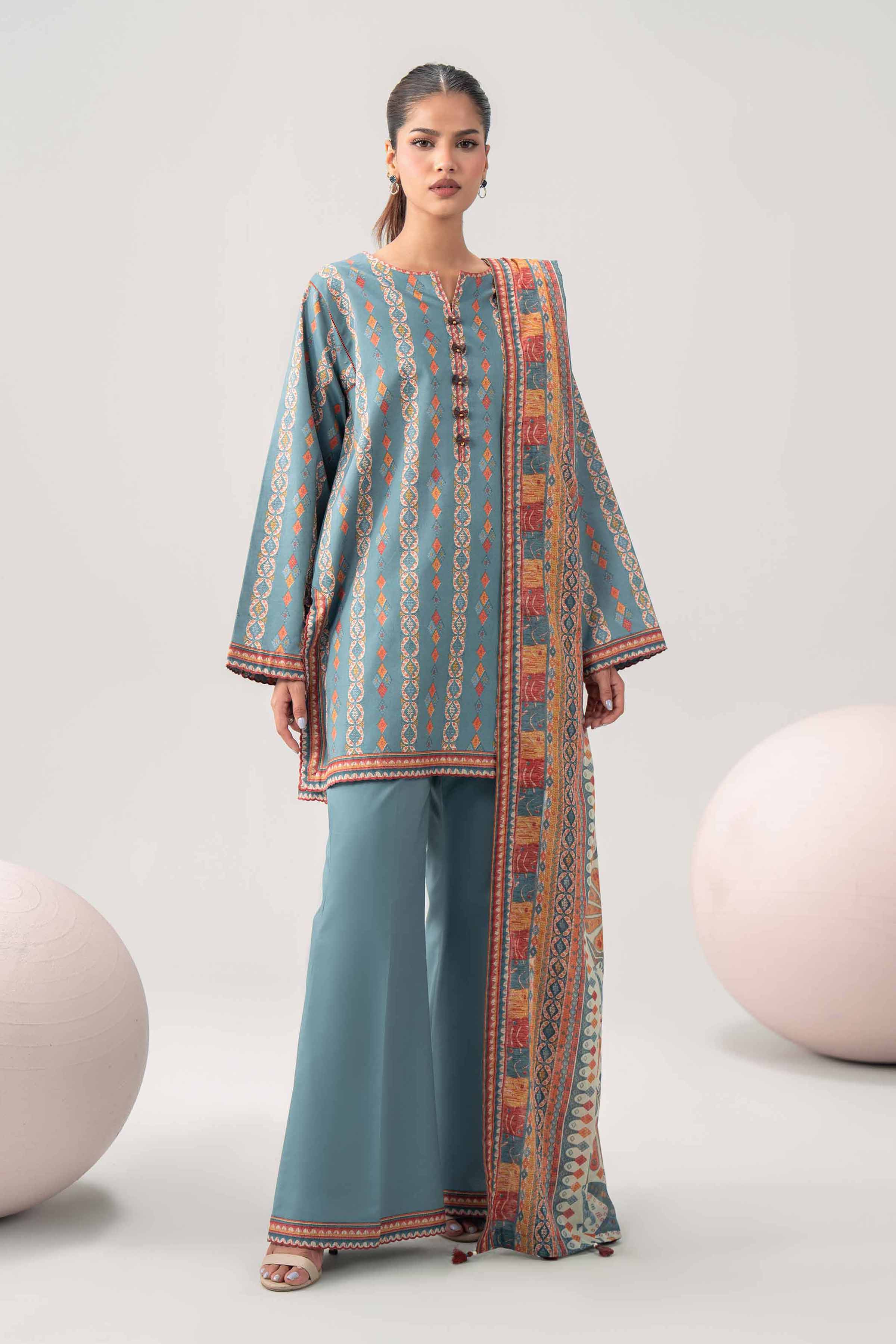 3 Piece - Printed Loose Fabric - 42602598 for Women - Freedom To Buy Collection | Nishat | Shop Online