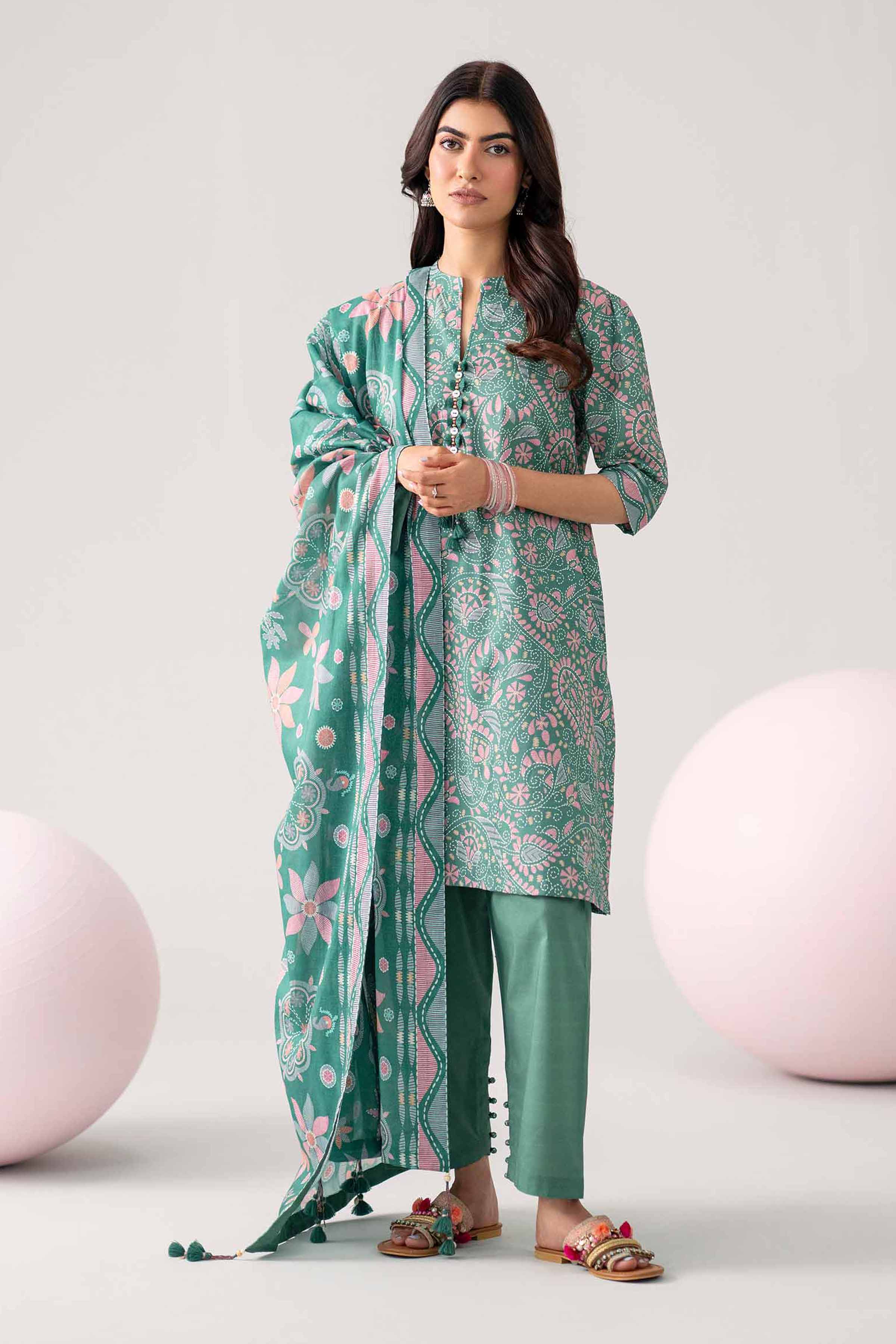 3 Piece - Printed Loose Fabric - 42602643