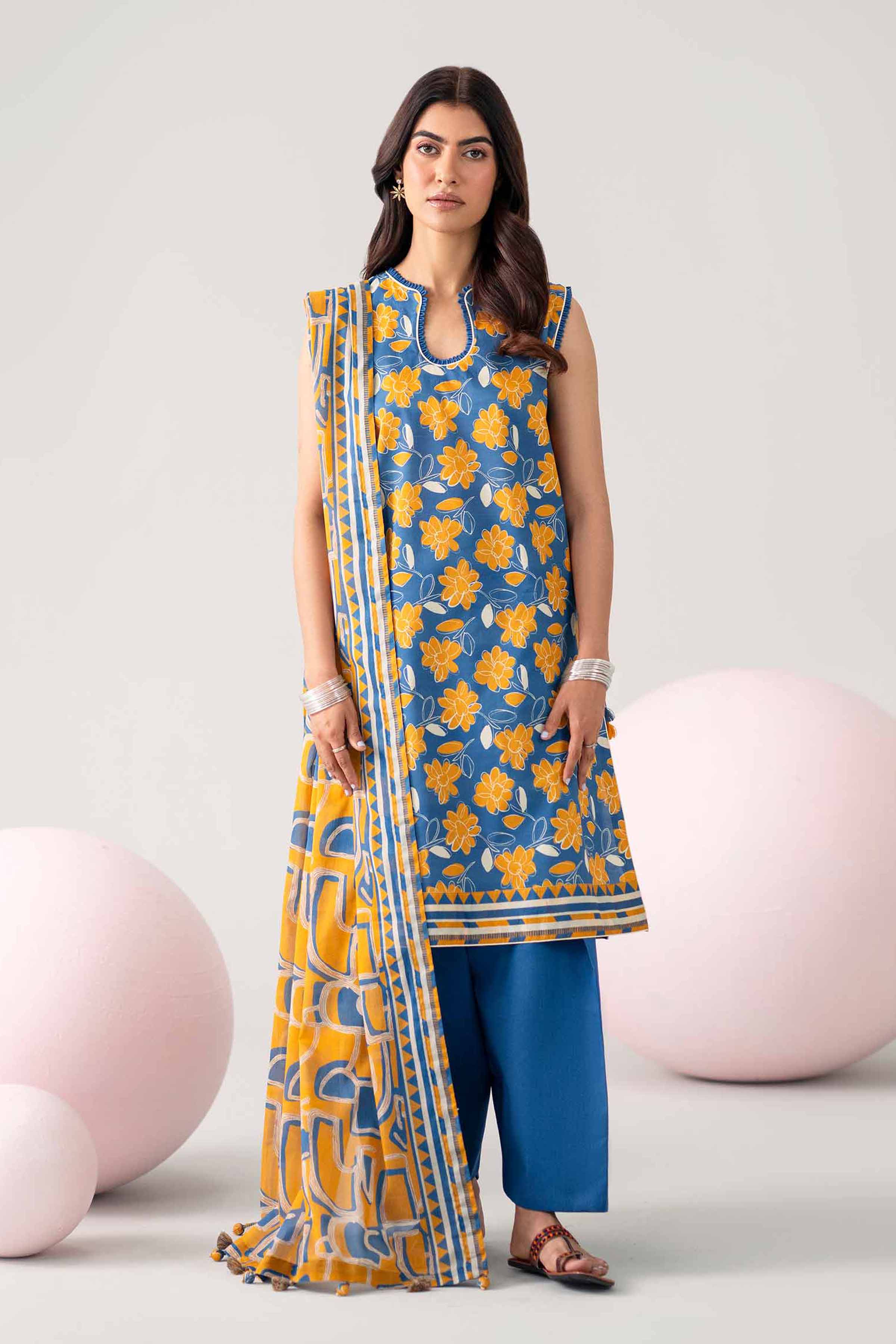 3 Piece - Printed Loose Fabric - 42602646