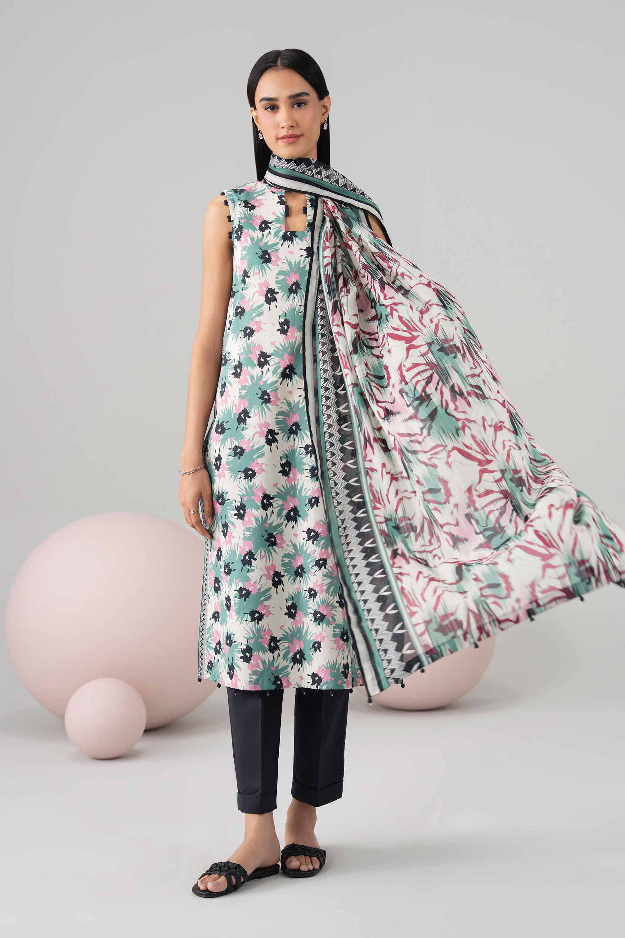 3 Piece - Printed Loose Fabric - 42602648