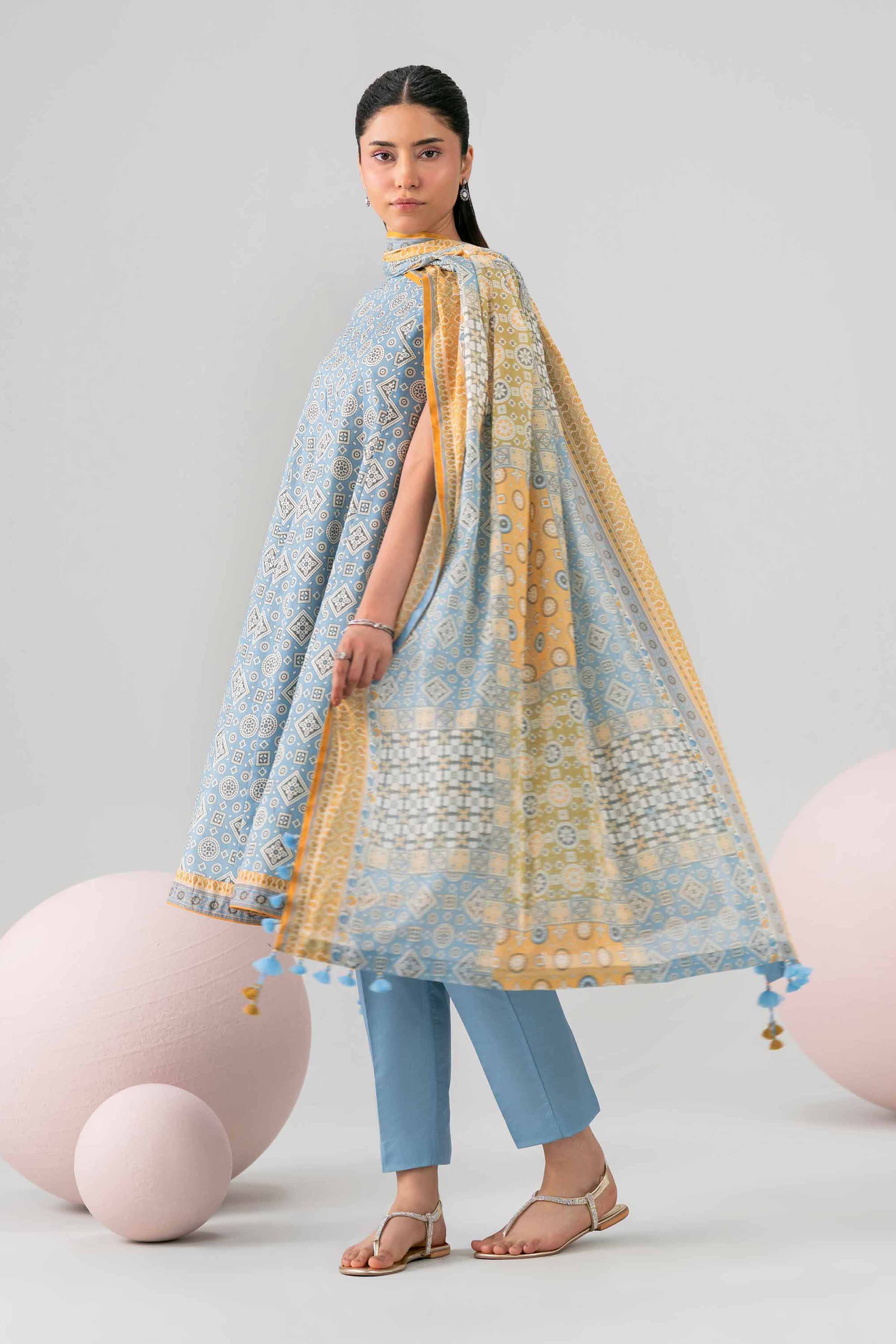 3 Piece - Printed Loose Fabric - 42602674 for Women - Freedom To Buy Collection | Nishat | Shop Online