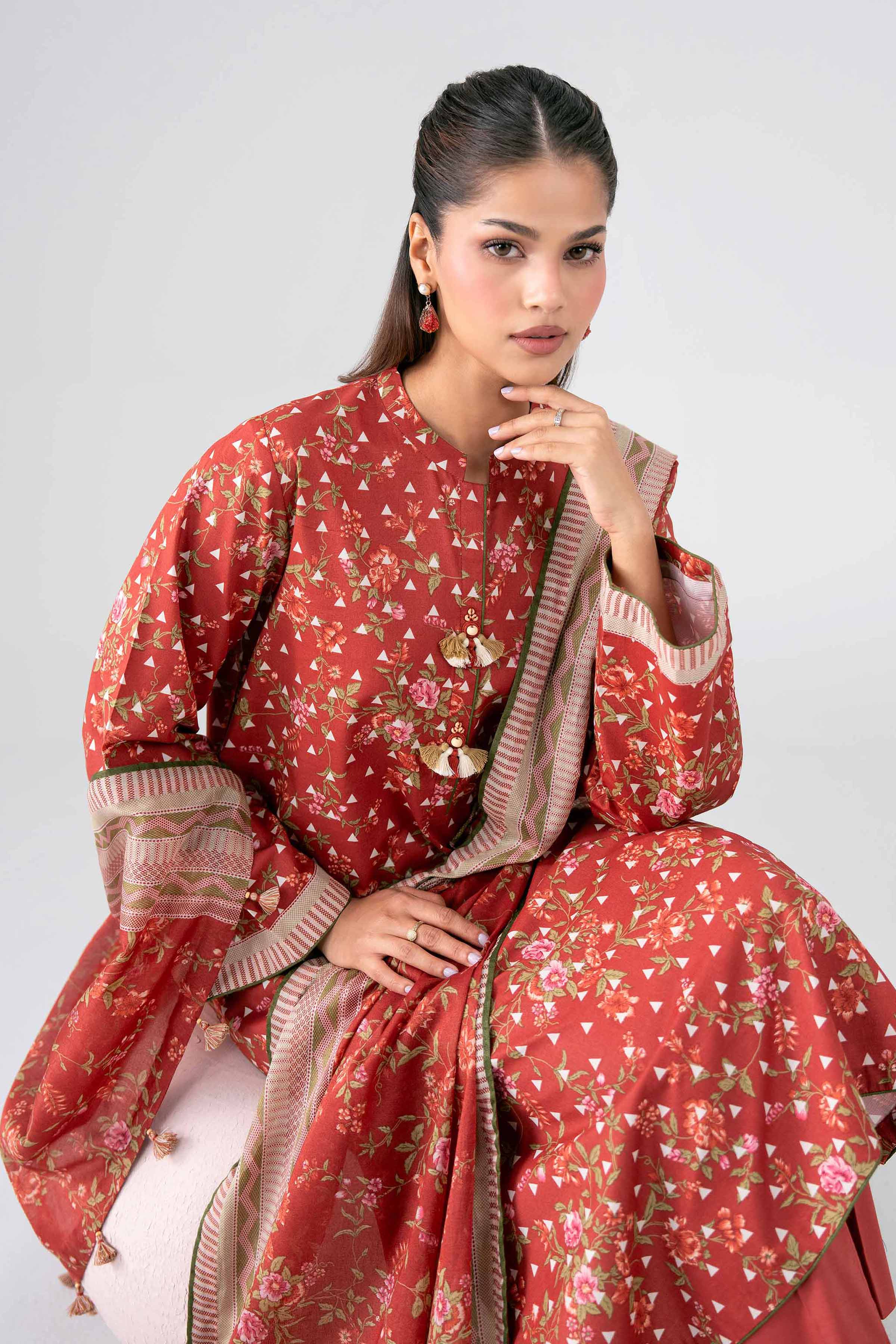 3 Piece - Printed Loose Fabric - 42602686 for Women - Freedom To Buy Collection | Nishat | Shop Online