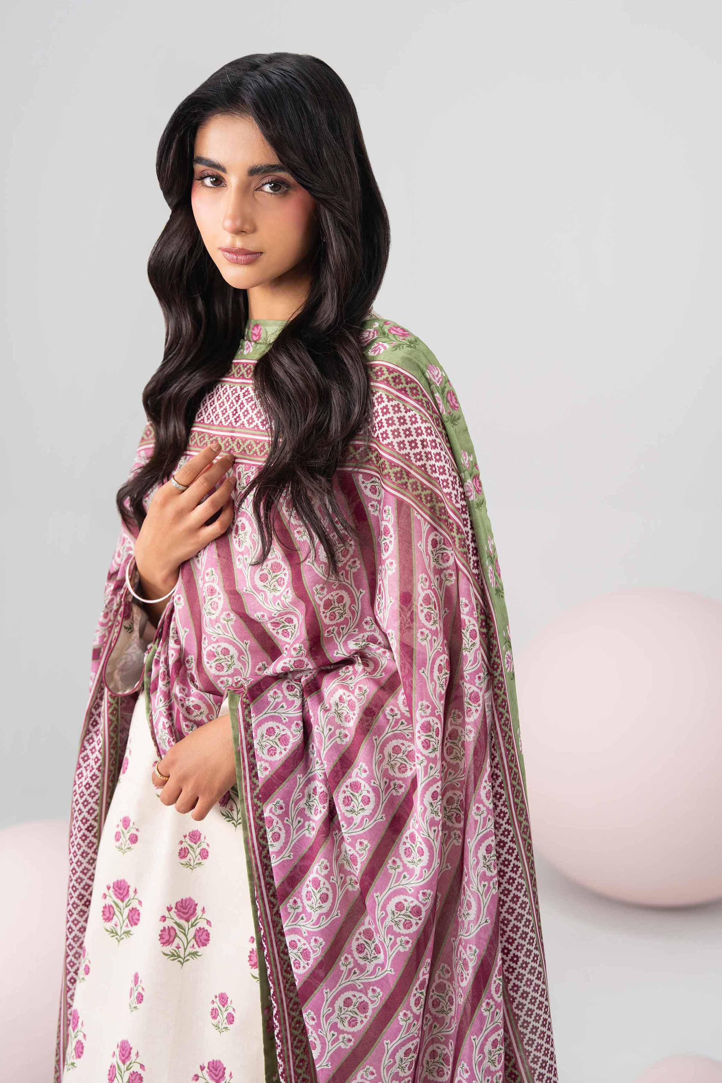 3 Piece - Printed Loose Fabric - 42602690 for Women - Freedom To Buy Collection | Nishat | Shop Online
