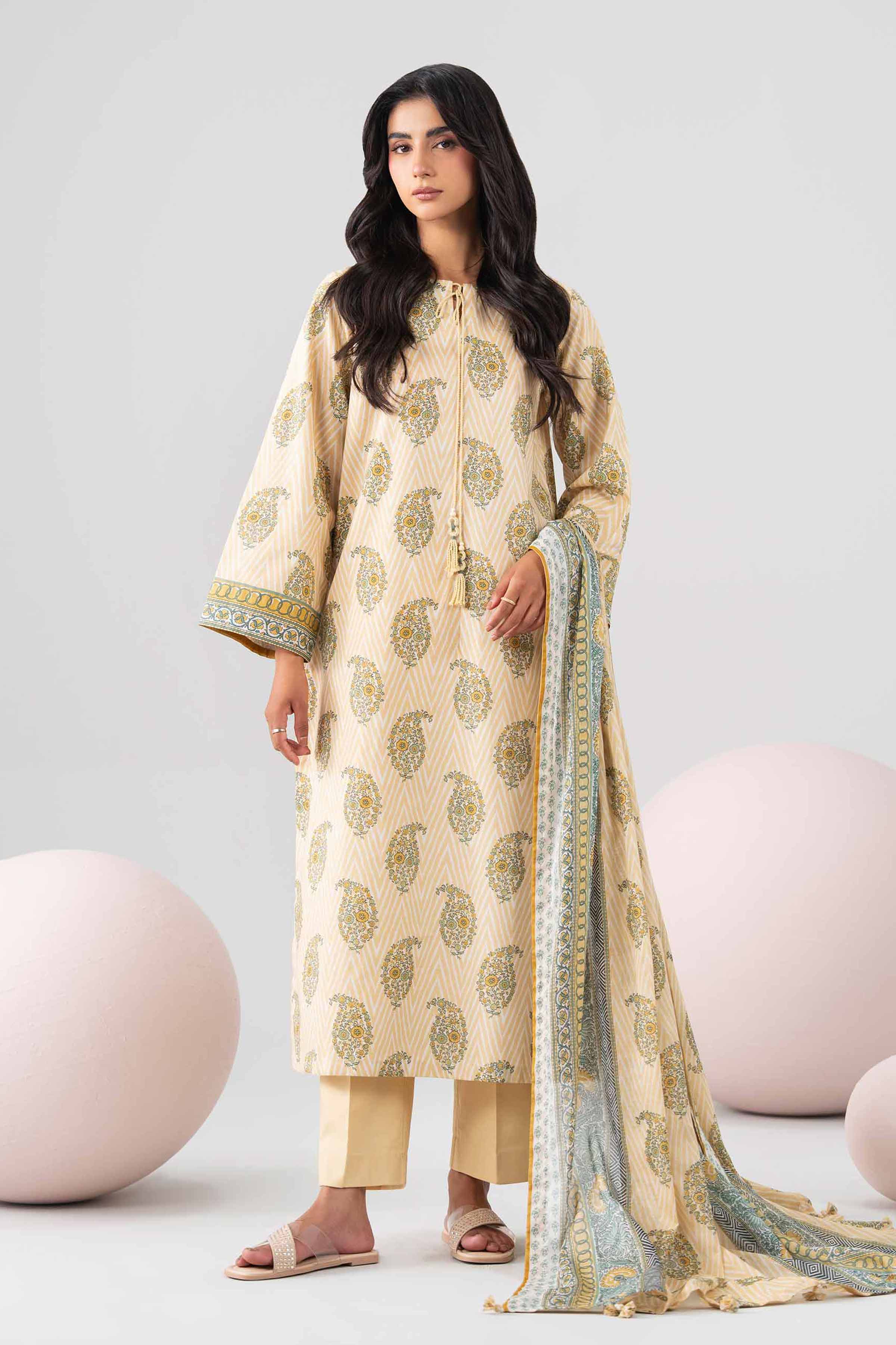 3 Piece - Printed Loose Fabric - 42602692 for Women - Freedom To Buy Collection | Nishat | Shop Online