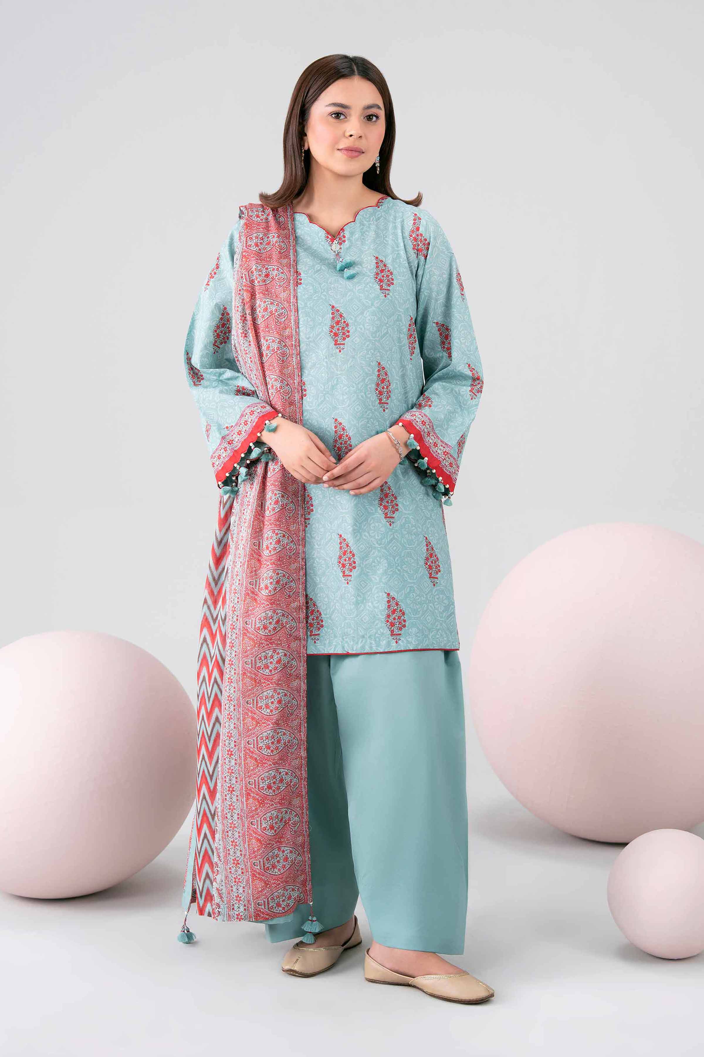 3 Piece - Printed Loose Fabric - 42602694 for Women - Freedom To Buy Collection | Nishat | Shop Online