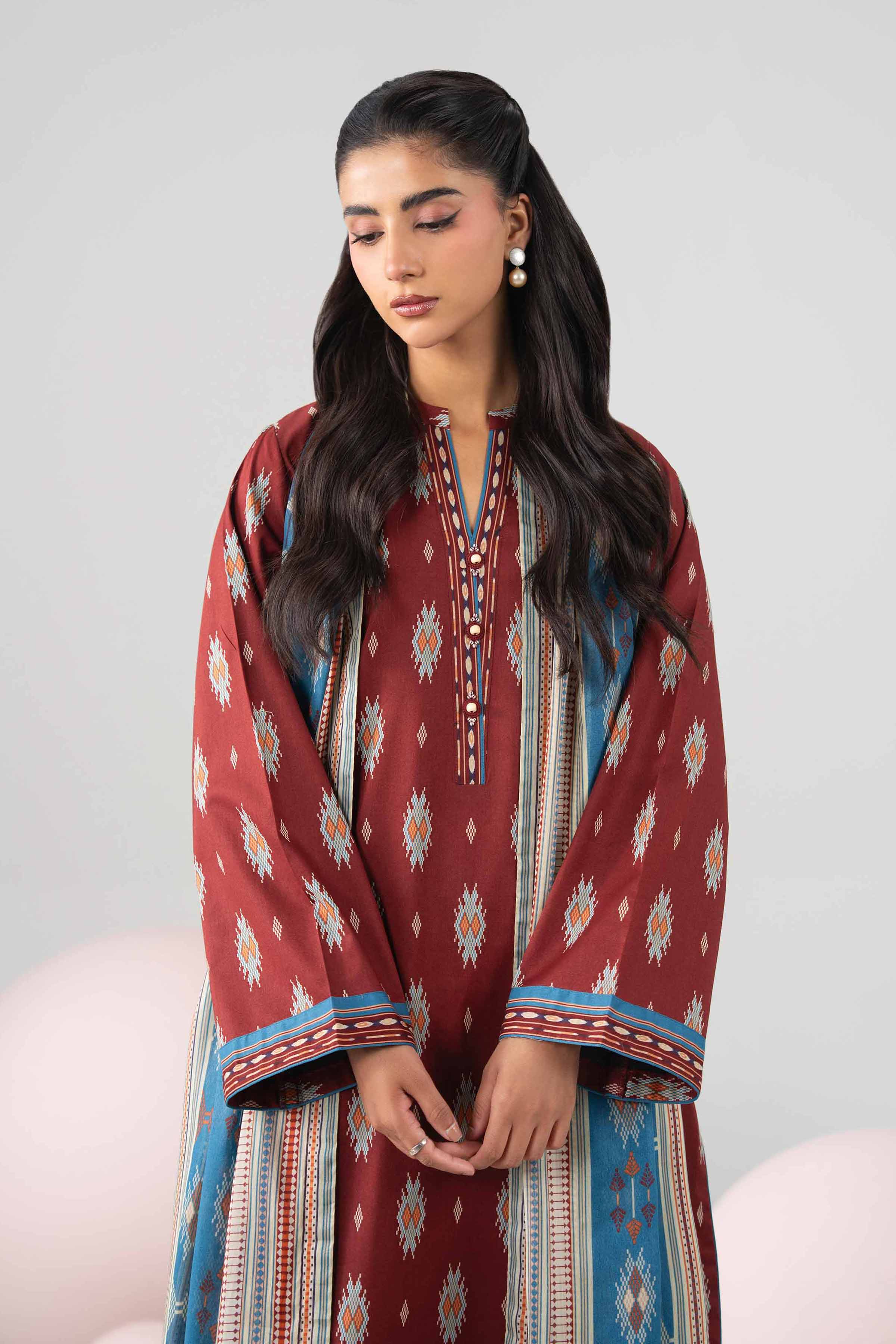 3 Piece - Printed Loose Fabric - 42602697 for Women - Freedom To Buy Collection | Nishat | Shop Online