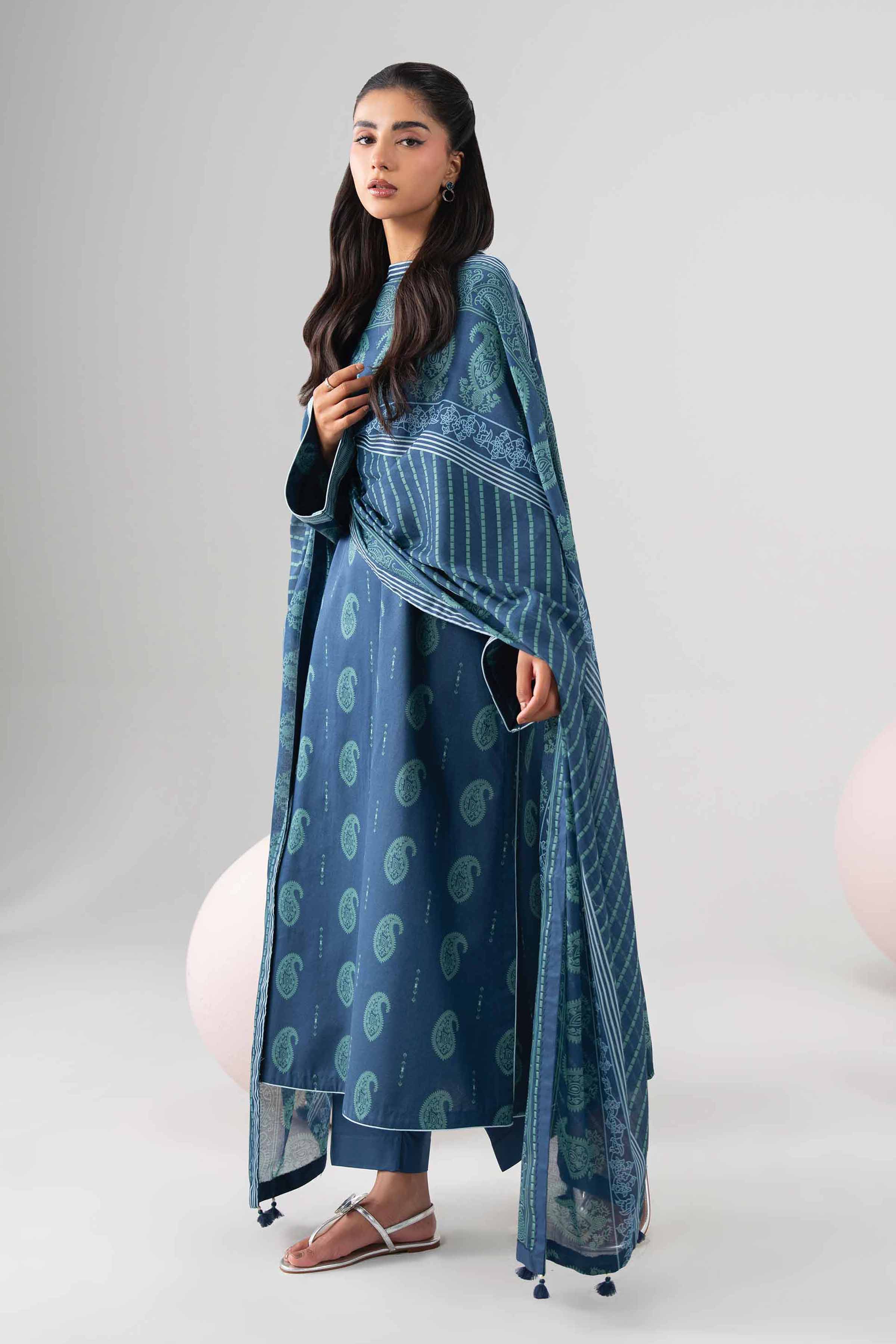 3 Piece - Printed Loose Fabric - 42602698 for Women - Freedom To Buy Collection | Nishat | Shop Online