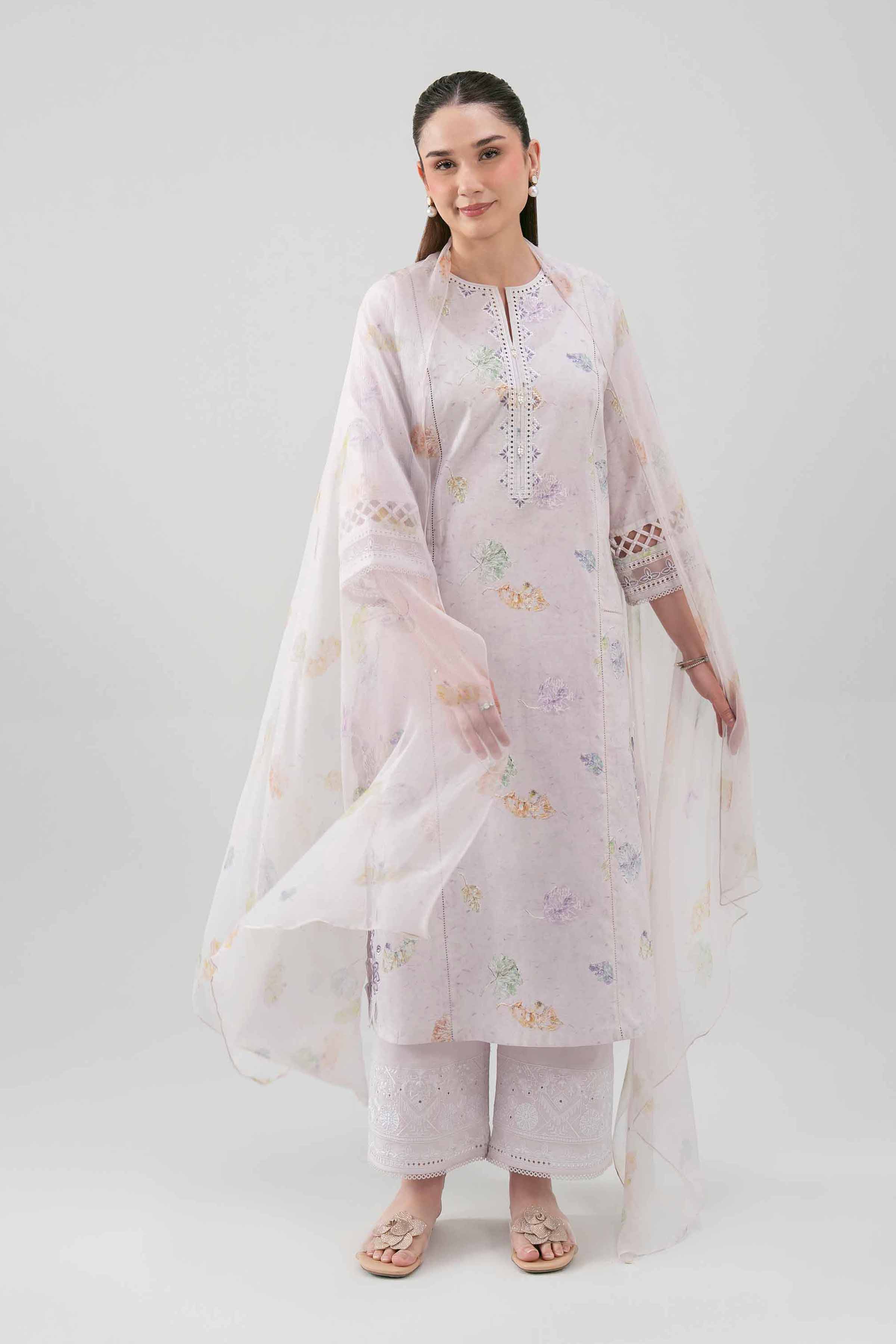 3 Piece - Digital Printed Embroidered Suit - 42619112 for Women - Unstitched Collection | Nishat | Shop Online