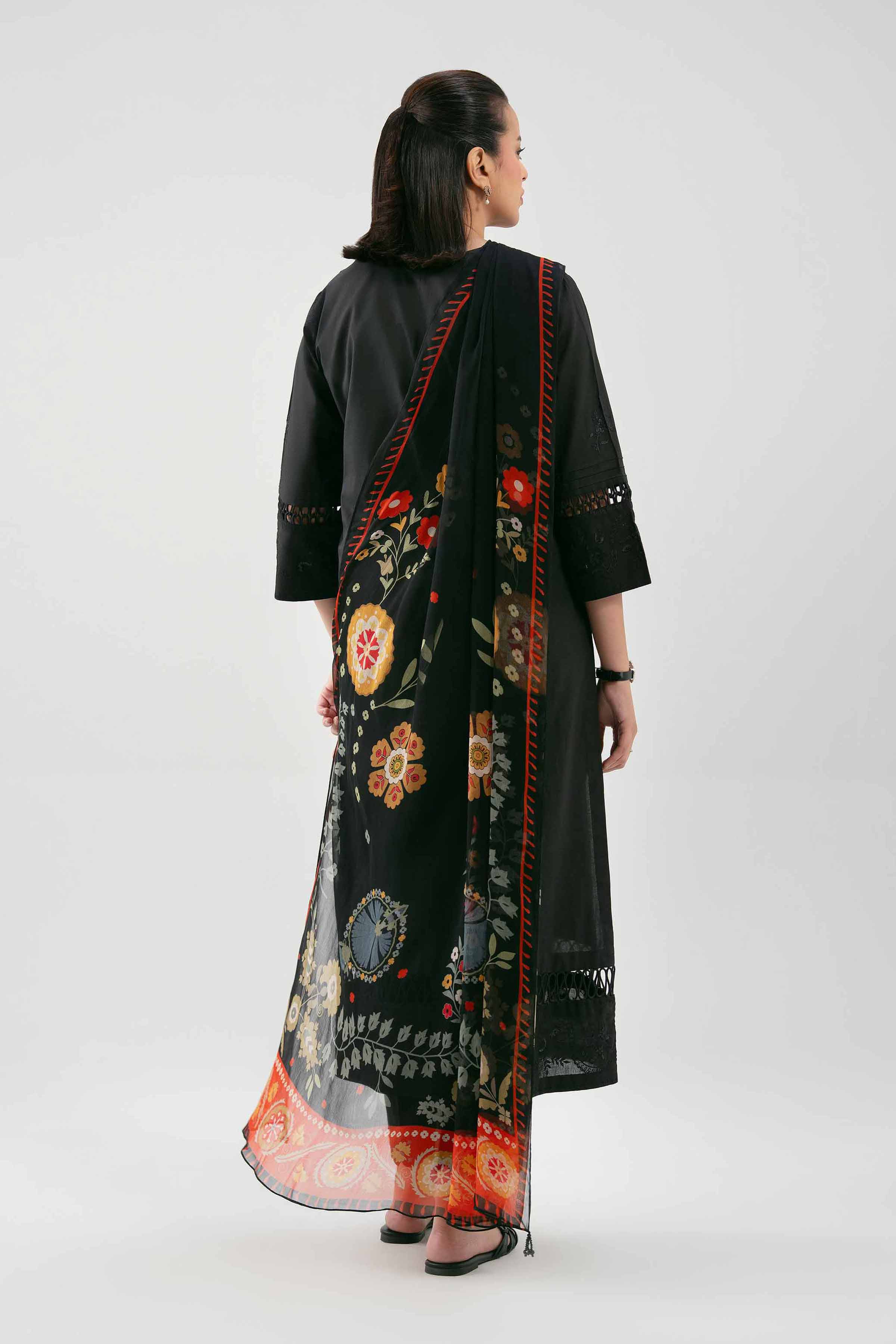 3 Piece - Digital Printed Embroidered Suit - 42619516