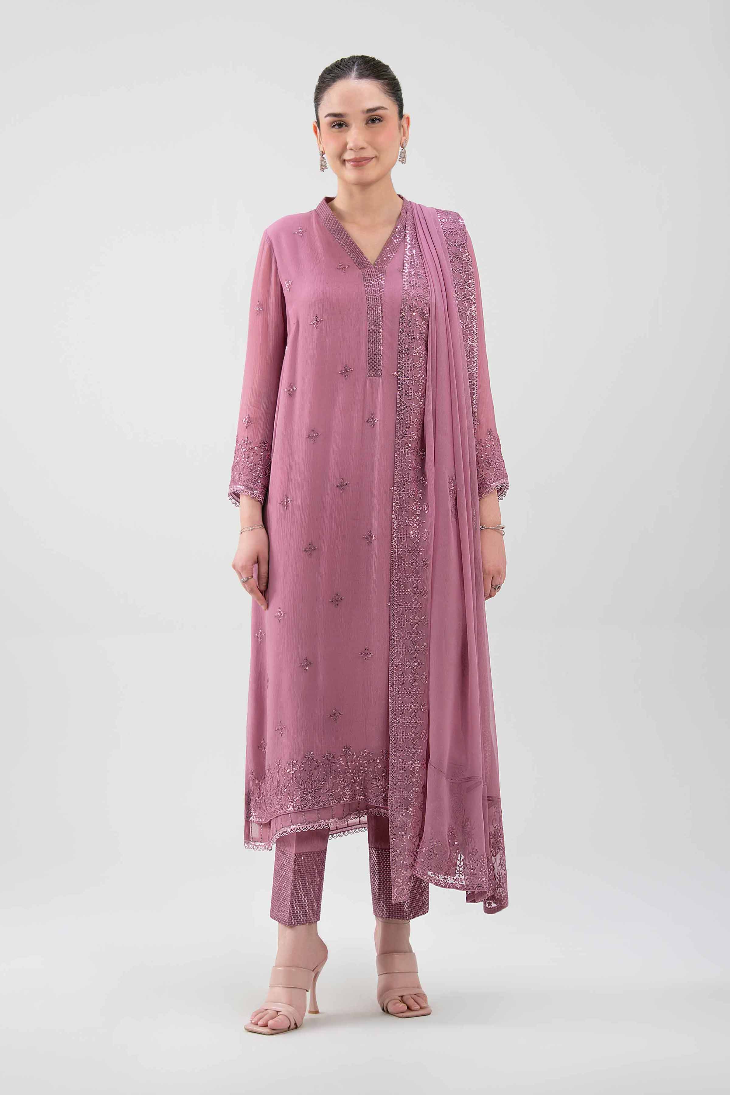 3 Piece - Embroidered Suit - 42619522 for Women - Unstitched Collection | Nishat | Shop Online