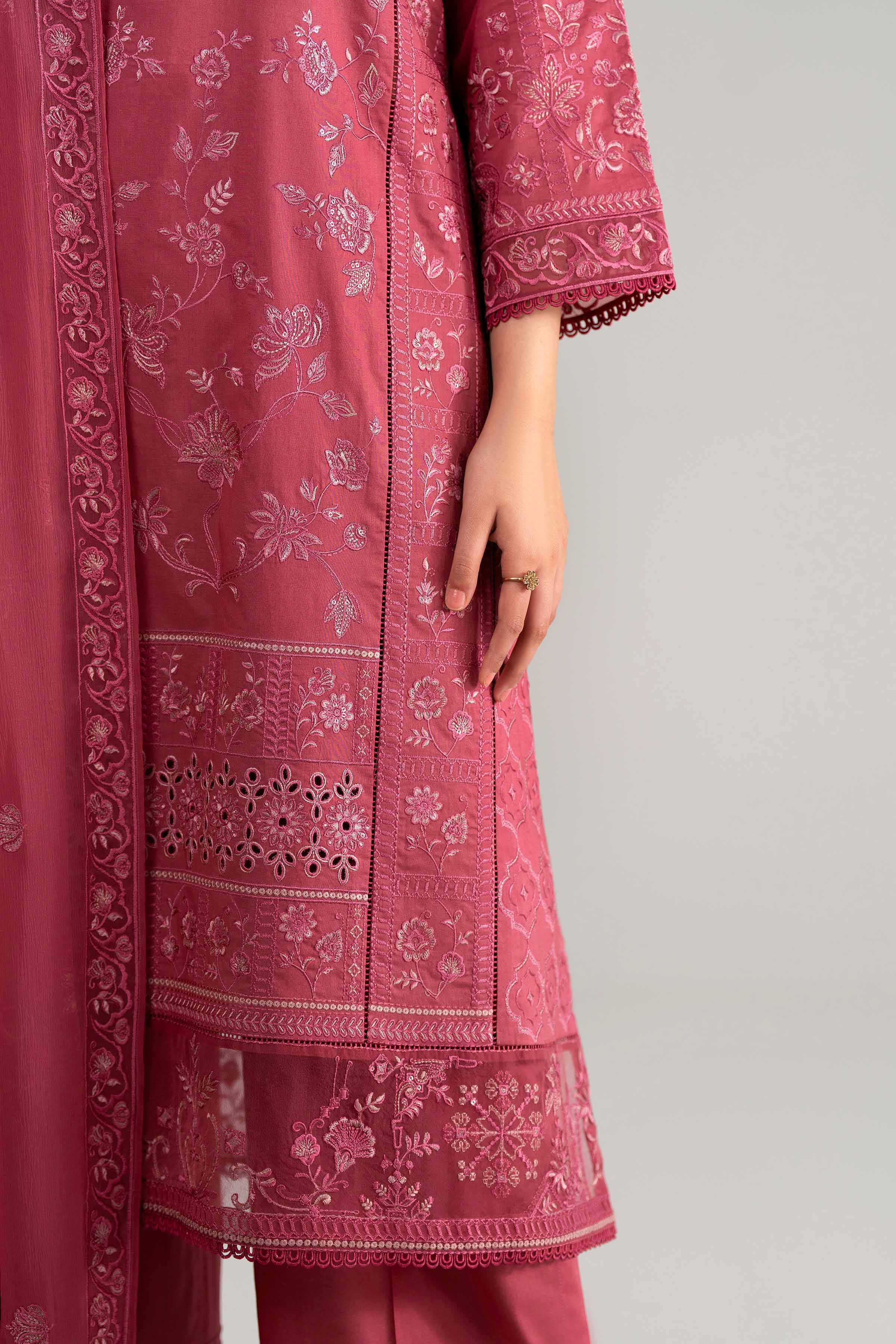 3 Piece - Embroidered Suit - 42619526 for Women - Unstitched Collection | Nishat | Shop Online
