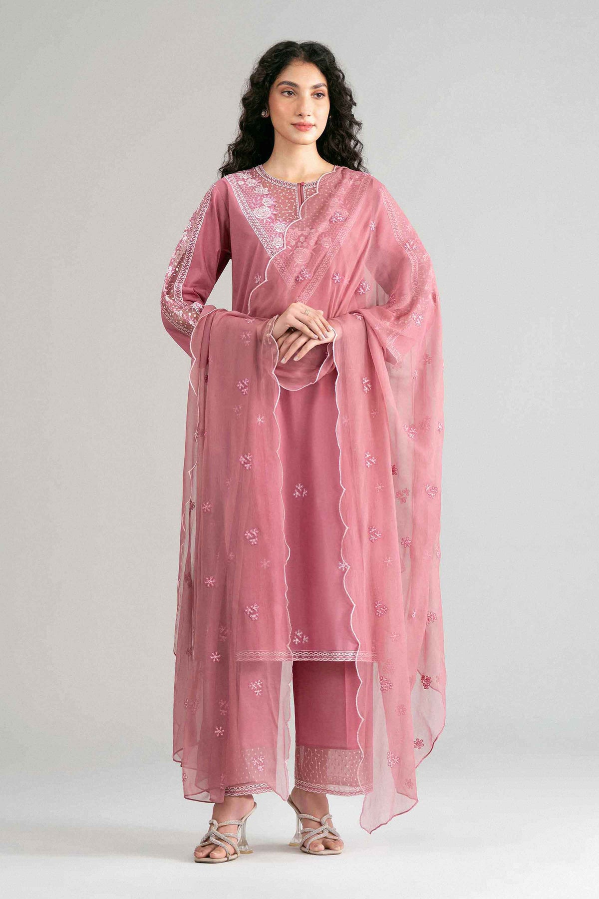 3 Piece - Embroidered Suit - 42619534