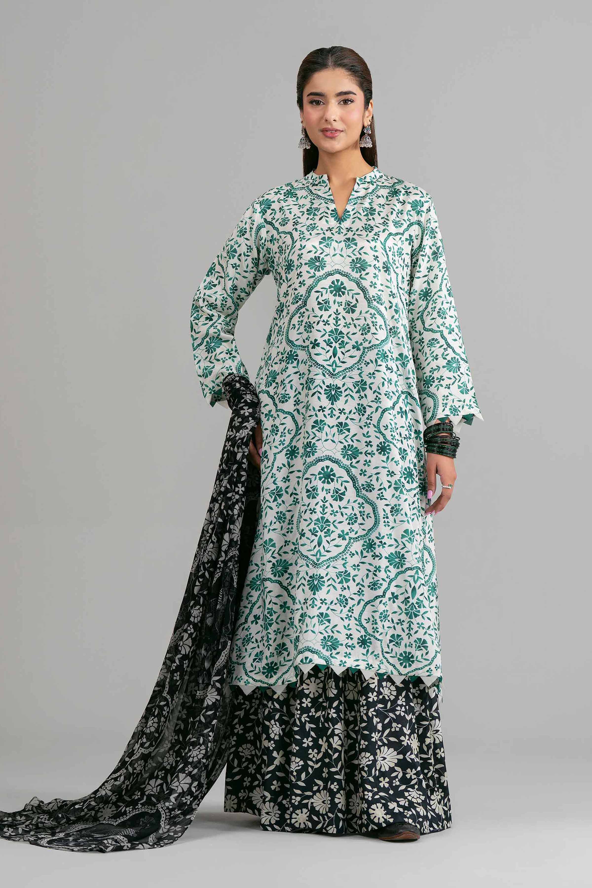 3 Piece - Printed Loose Fabric - 42619938 for Women - Freedom To Buy Collection | Nishat | Shop Online