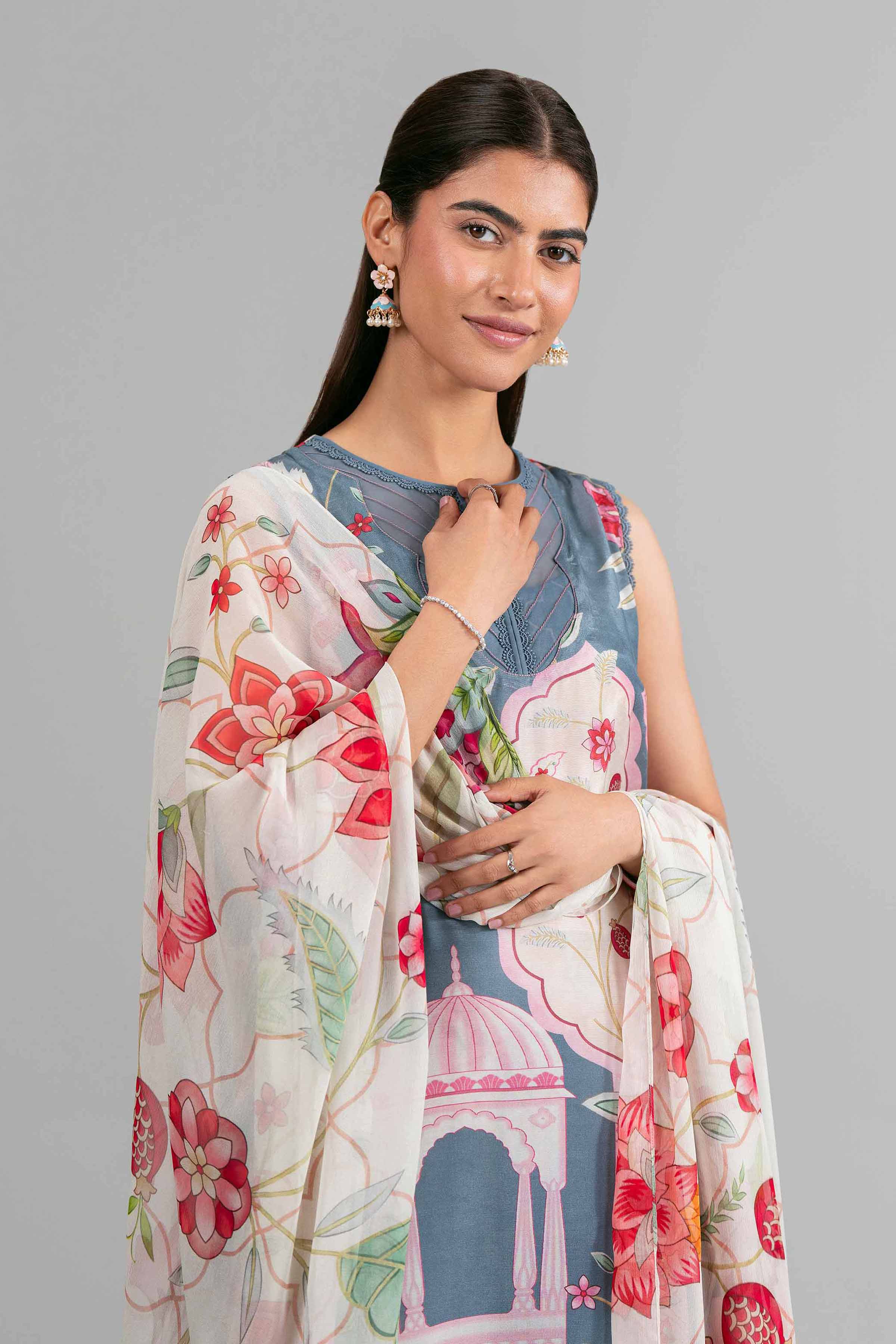 3 Piece - Printed Loose Fabric - 42619939 for Women - Freedom To Buy Collection | Nishat | Shop Online