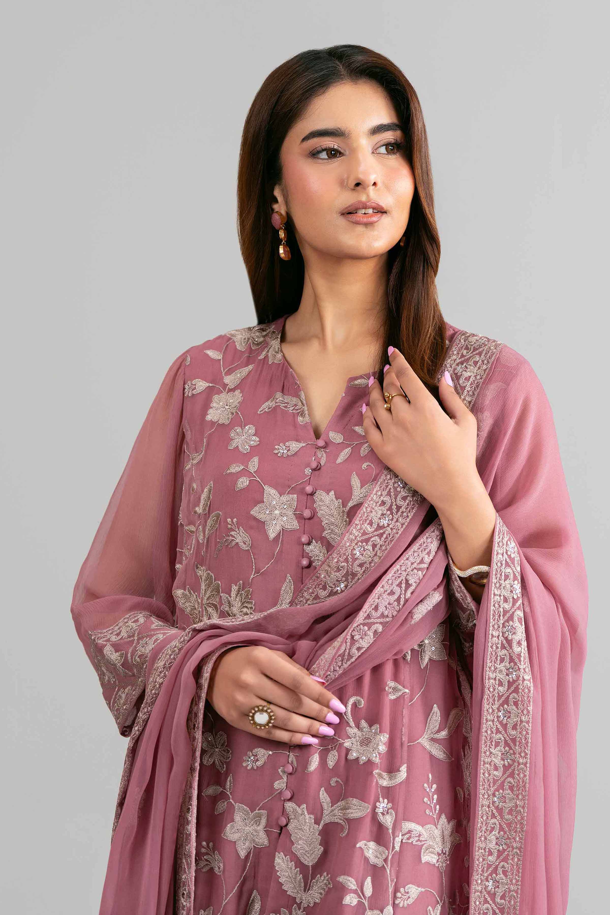 3 Piece - Embroidered Suit - 42619942 for Women - Ready to Stitch Collection | Nishat | Shop Online