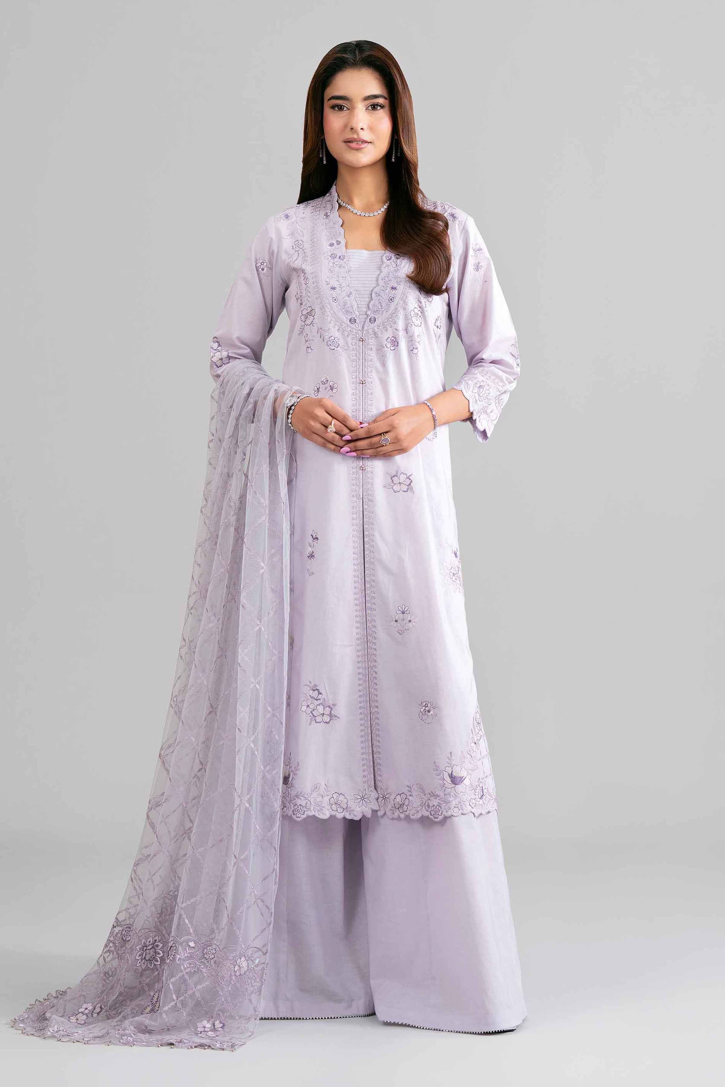 3 Piece - Embroidered Suit - 42619943 for Women - Ready to Stitch Collection | Nishat | Shop Online