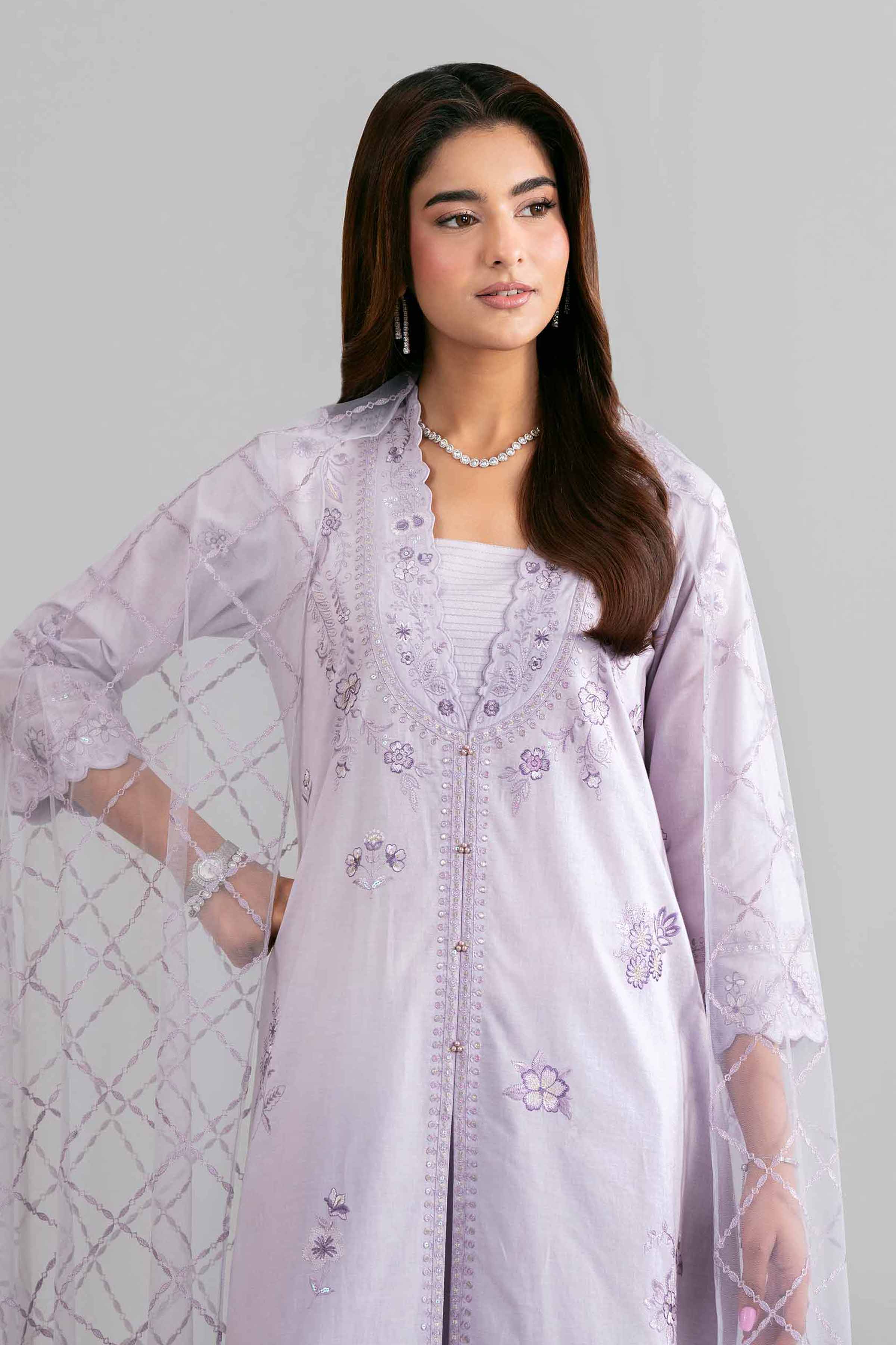 3 Piece - Embroidered Suit - 42619943 for Women - Ready to Stitch Collection | Nishat | Shop Online