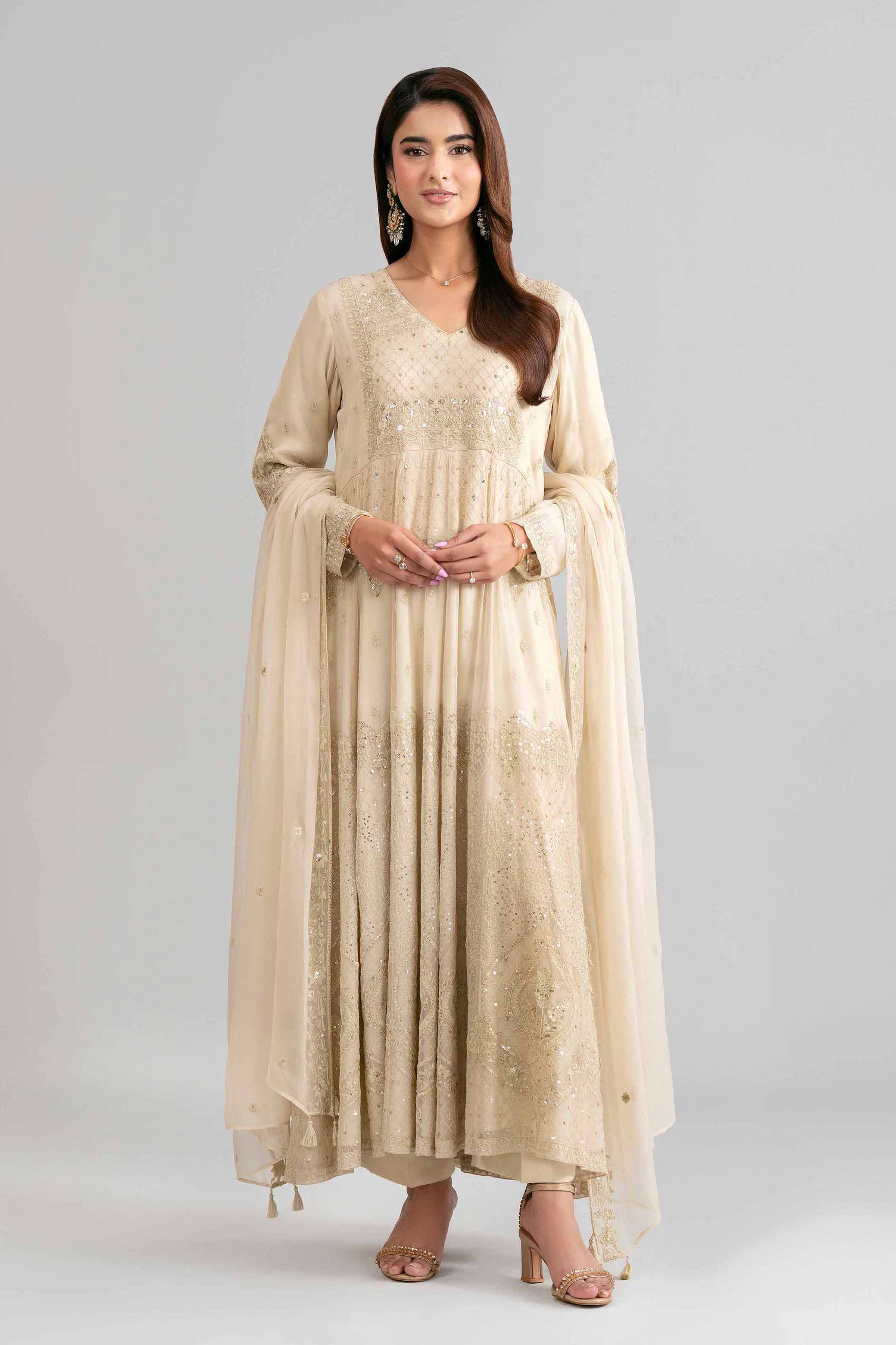 3 Piece - Embroidered Suit - 42619944 for Women - Ready to Stitch Collection | Nishat | Shop Online