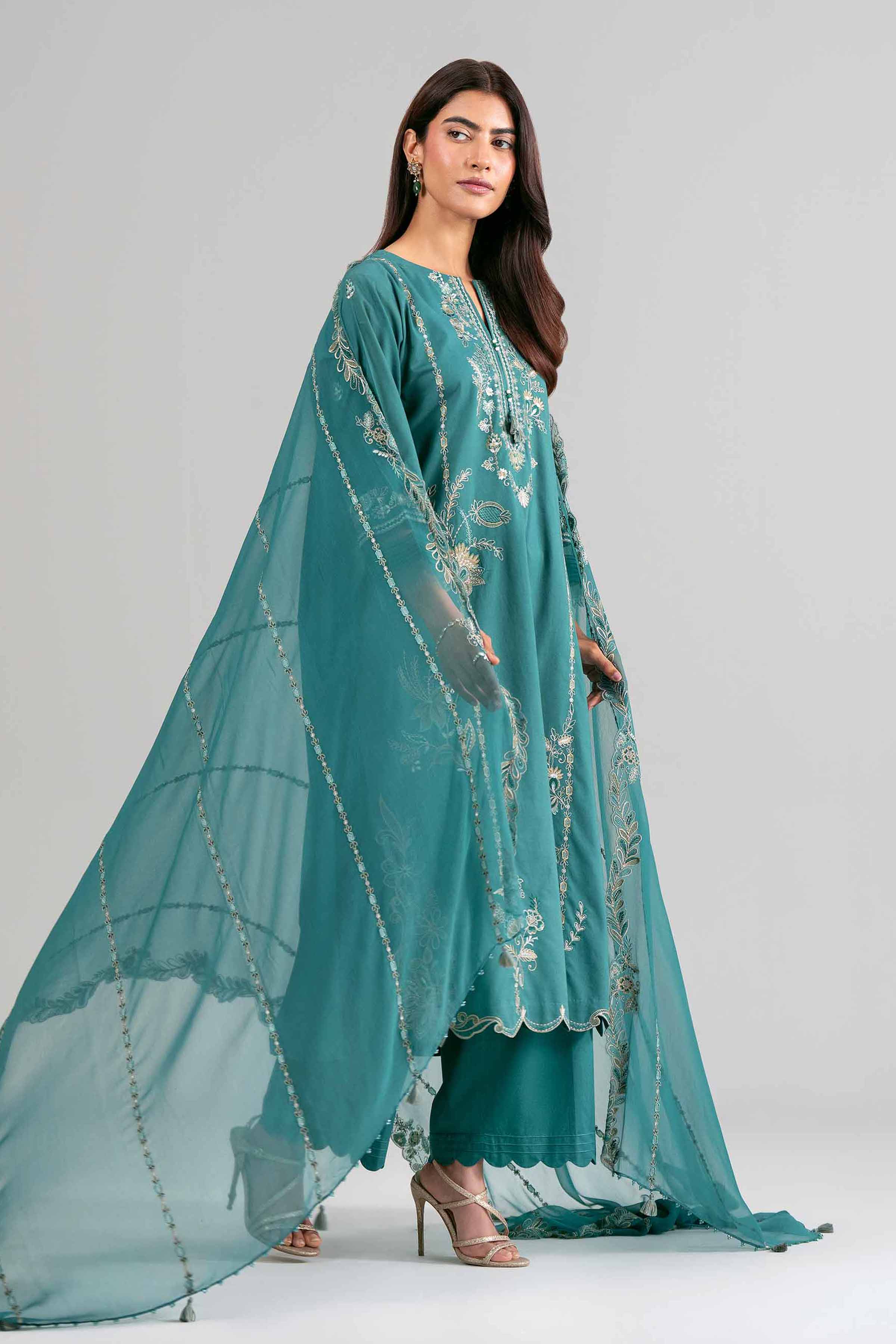3 Piece - Embroidered Suit - 42619947 for Women - Ready to Stitch Collection | Nishat | Shop Online