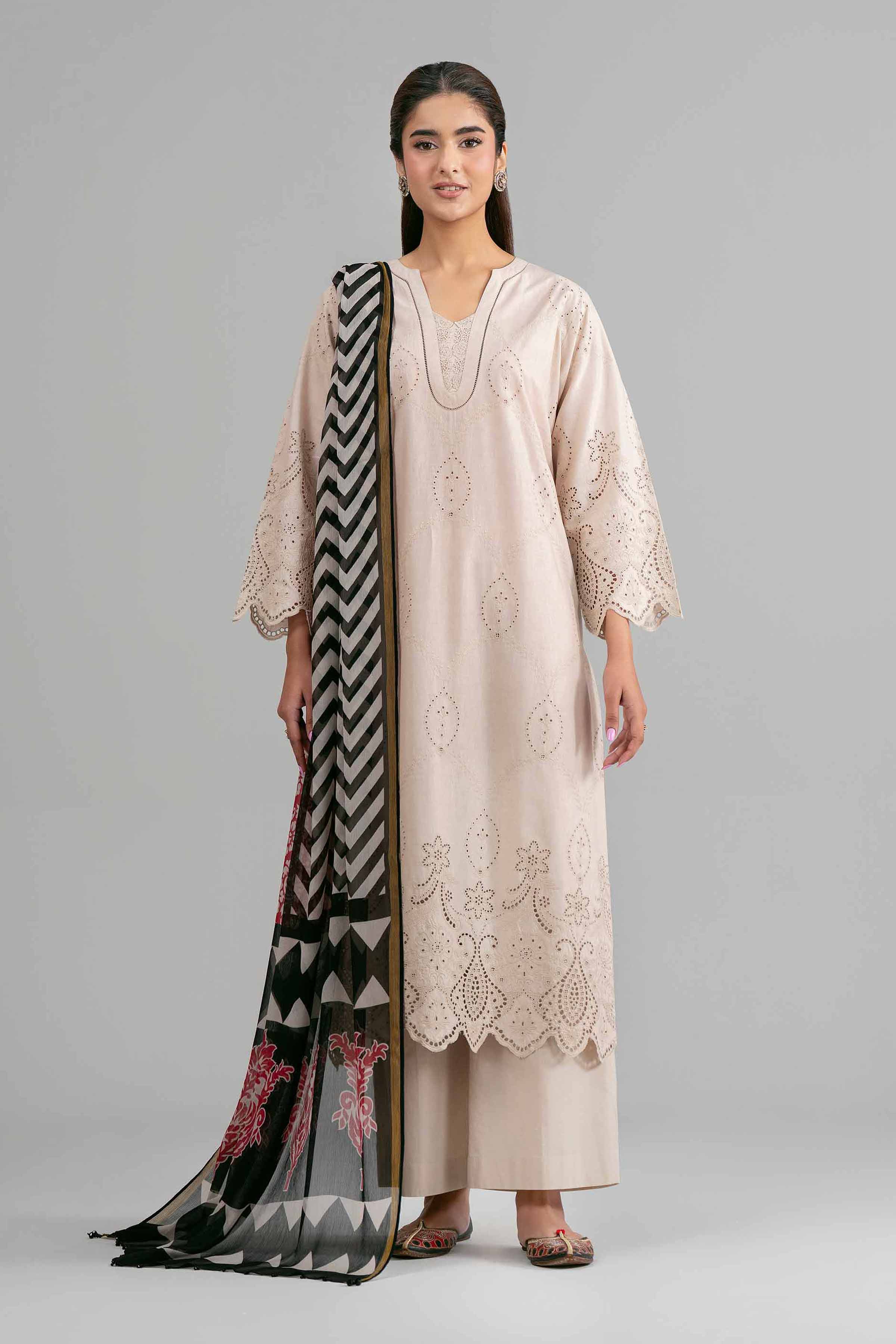 3 Piece - Printed Embroidered Suit - 42619949 for Women - Ready to Stitch Collection | Nishat | Shop Online