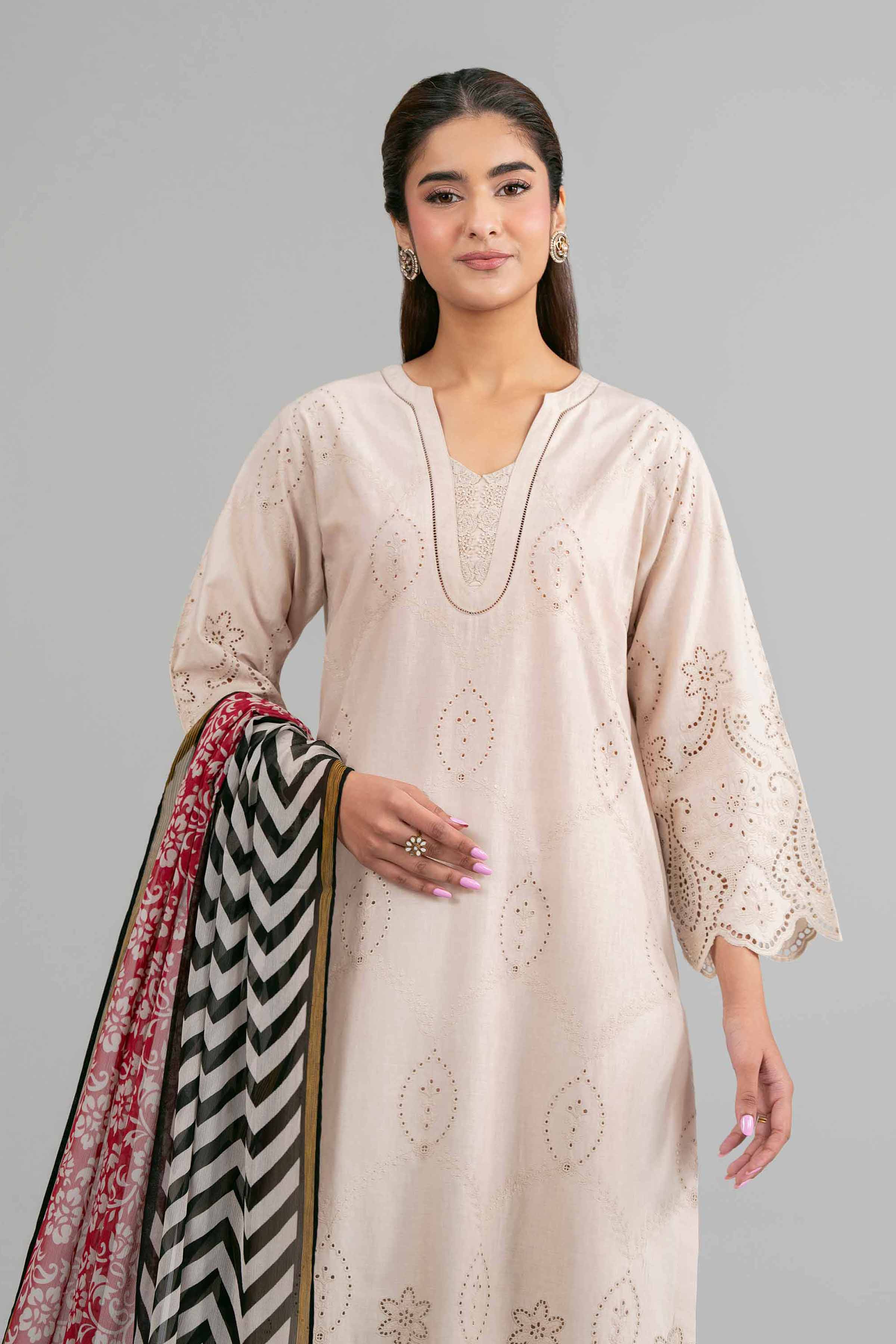 3 Piece - Printed Embroidered Suit - 42619949 for Women - Ready to Stitch Collection | Nishat | Shop Online