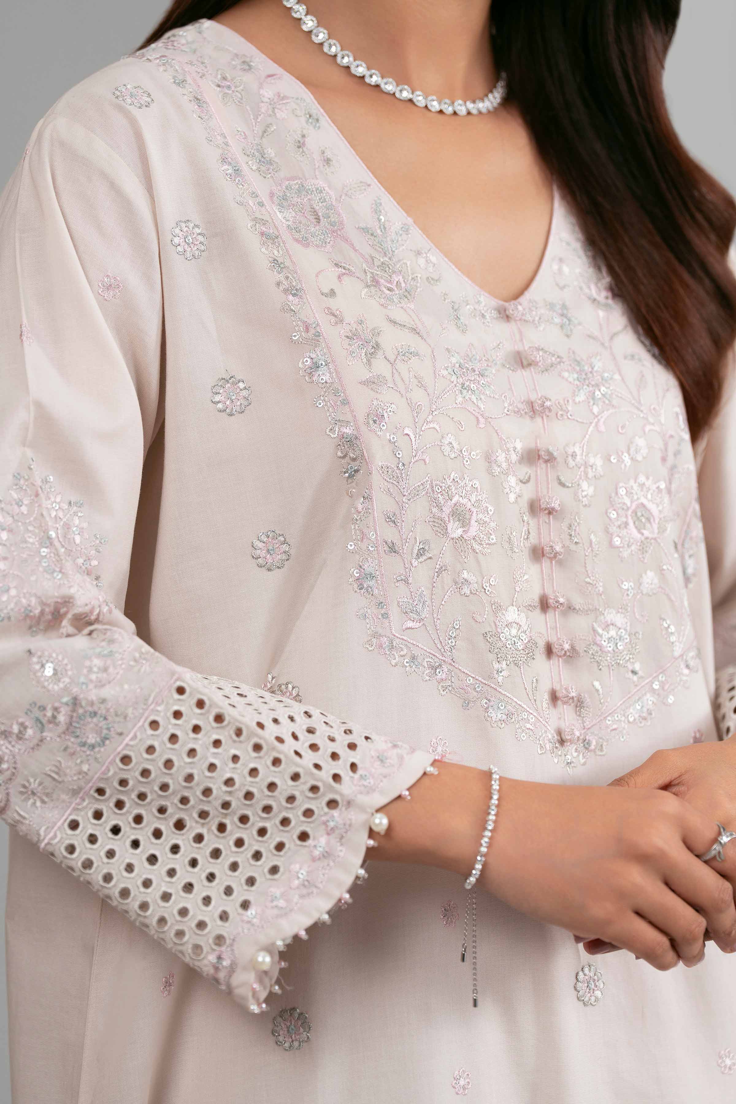 3 Piece - Embroidered Suit - 42619951 for Women - Ready to Stitch Collection | Nishat | Shop Online