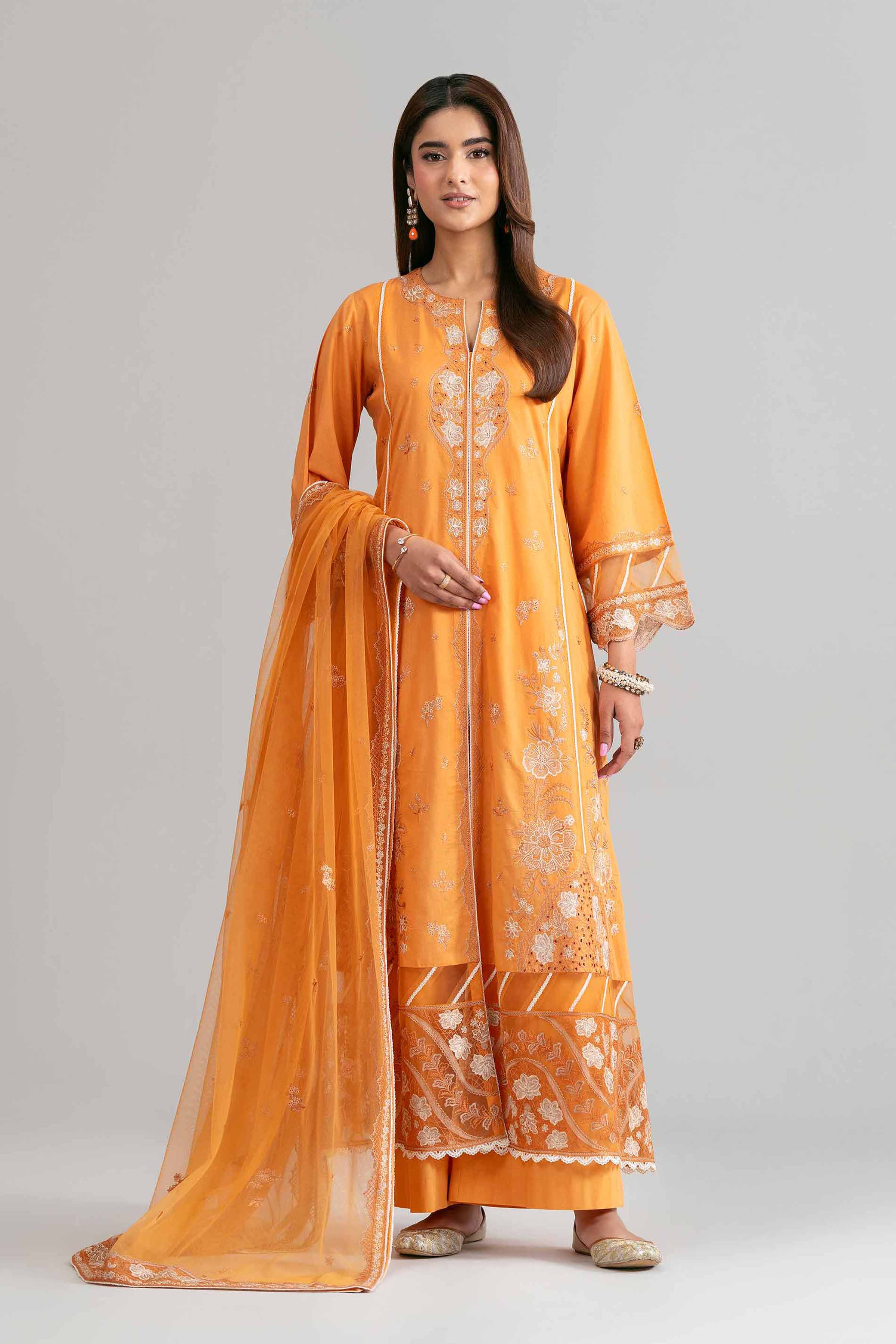 3 Piece - Embroidered Suit - 42619952 for Women - Ready to Stitch Collection | Nishat | Shop Online