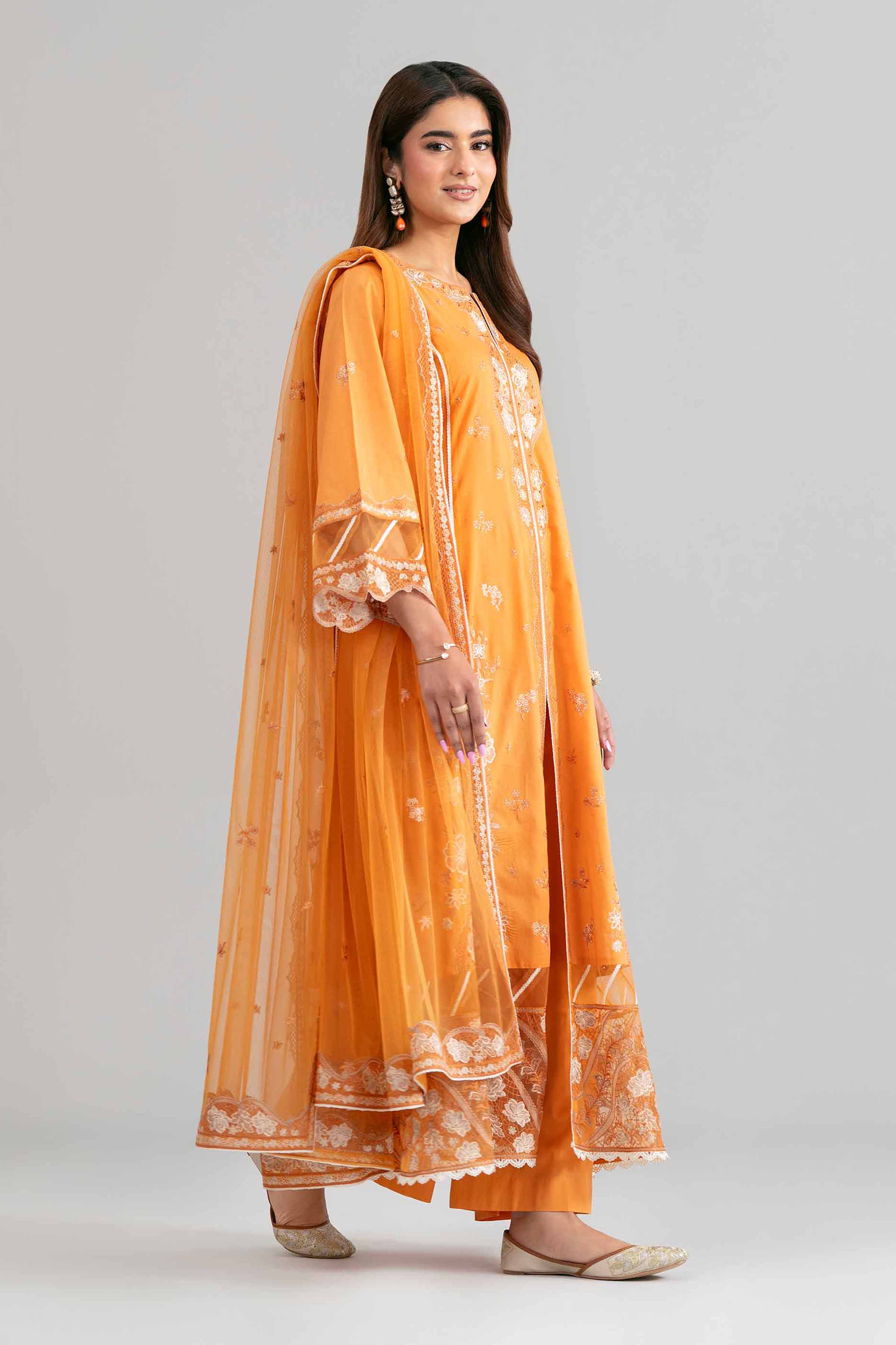 3 Piece - Embroidered Suit - 42619952 for Women - Ready to Stitch Collection | Nishat | Shop Online
