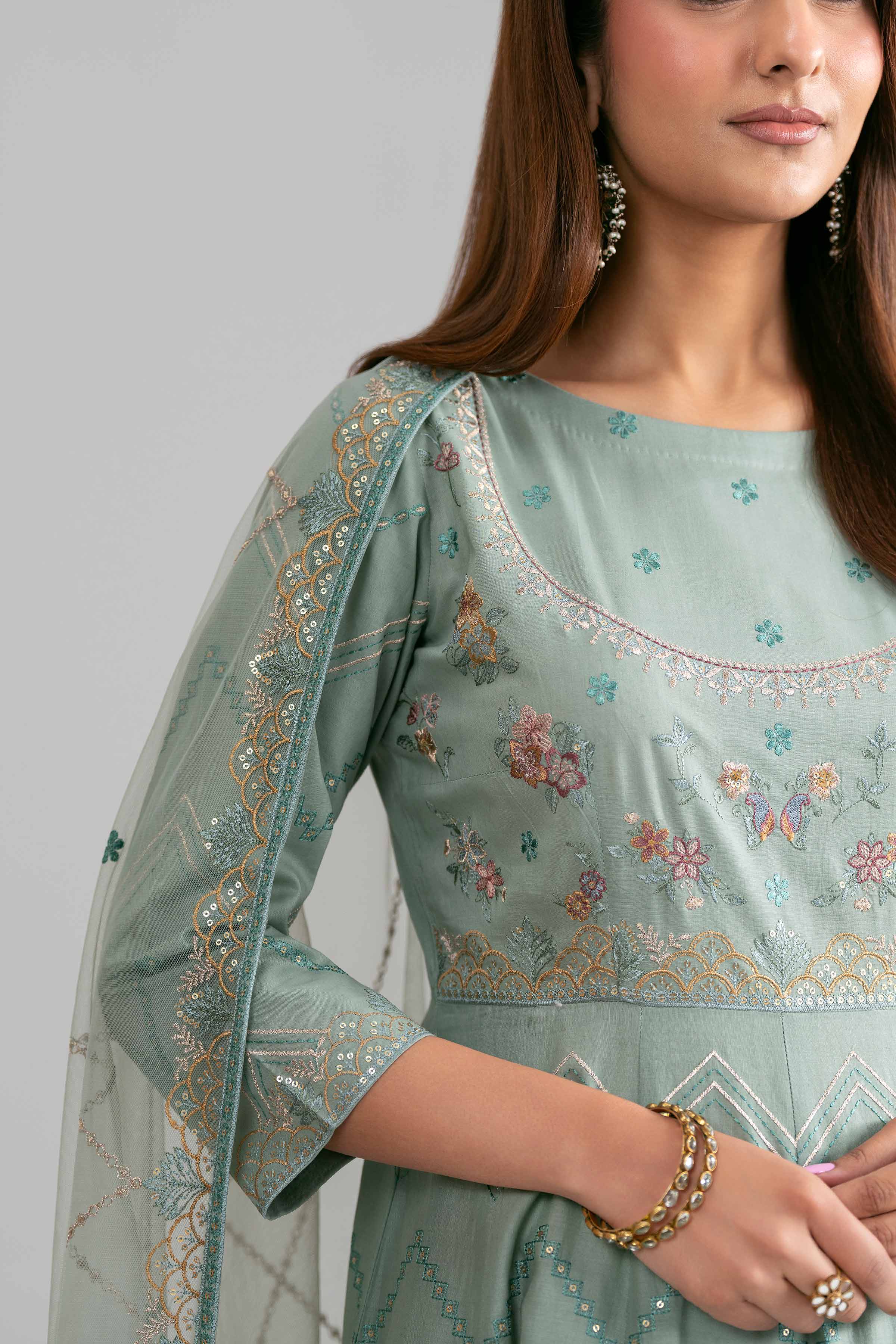 2 Piece - Embroidered Suit - 42619954 for Women - Ready to Stitch Collection | Nishat | Shop Online