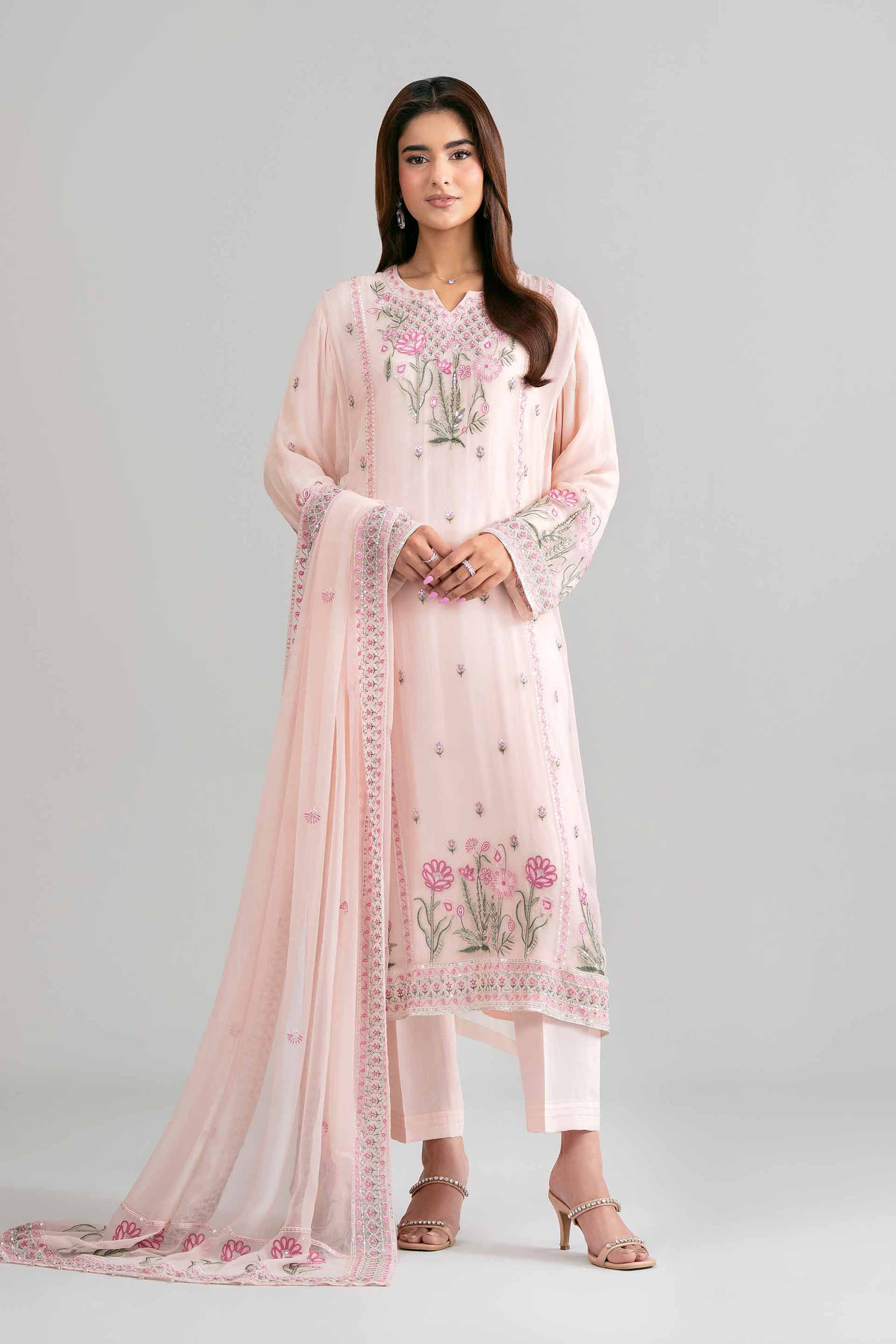 3 Piece - Embroidered Suit - 42619958 for Women - Ready to Stitch Collection | Nishat | Shop Online