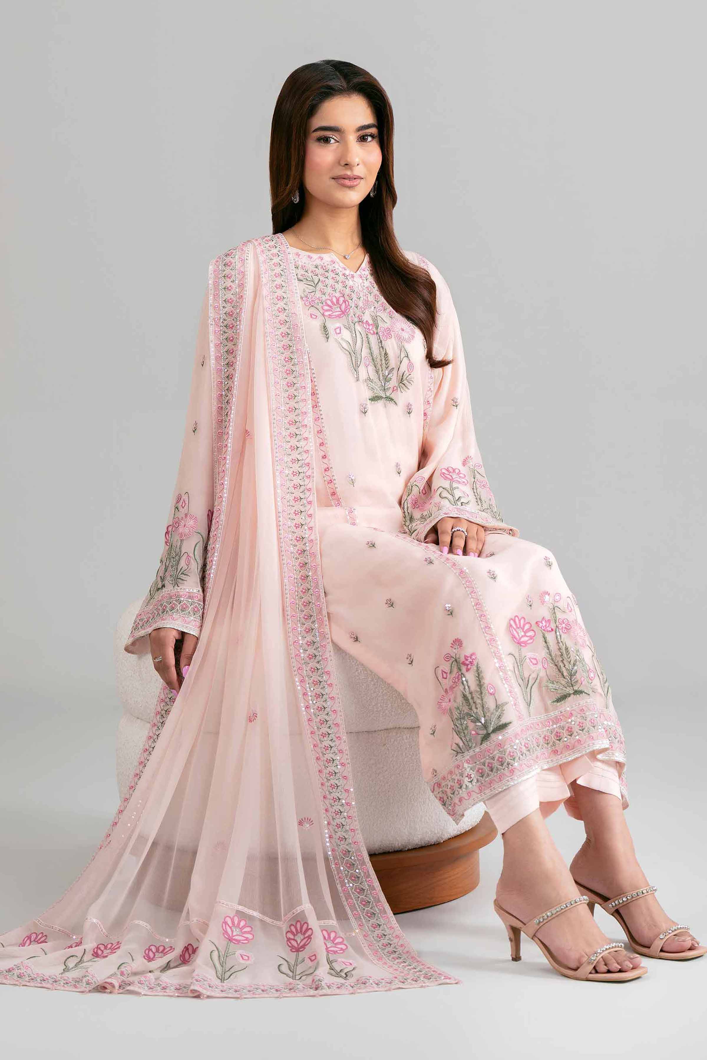 3 Piece - Embroidered Suit - 42619958 for Women - Ready to Stitch Collection | Nishat | Shop Online