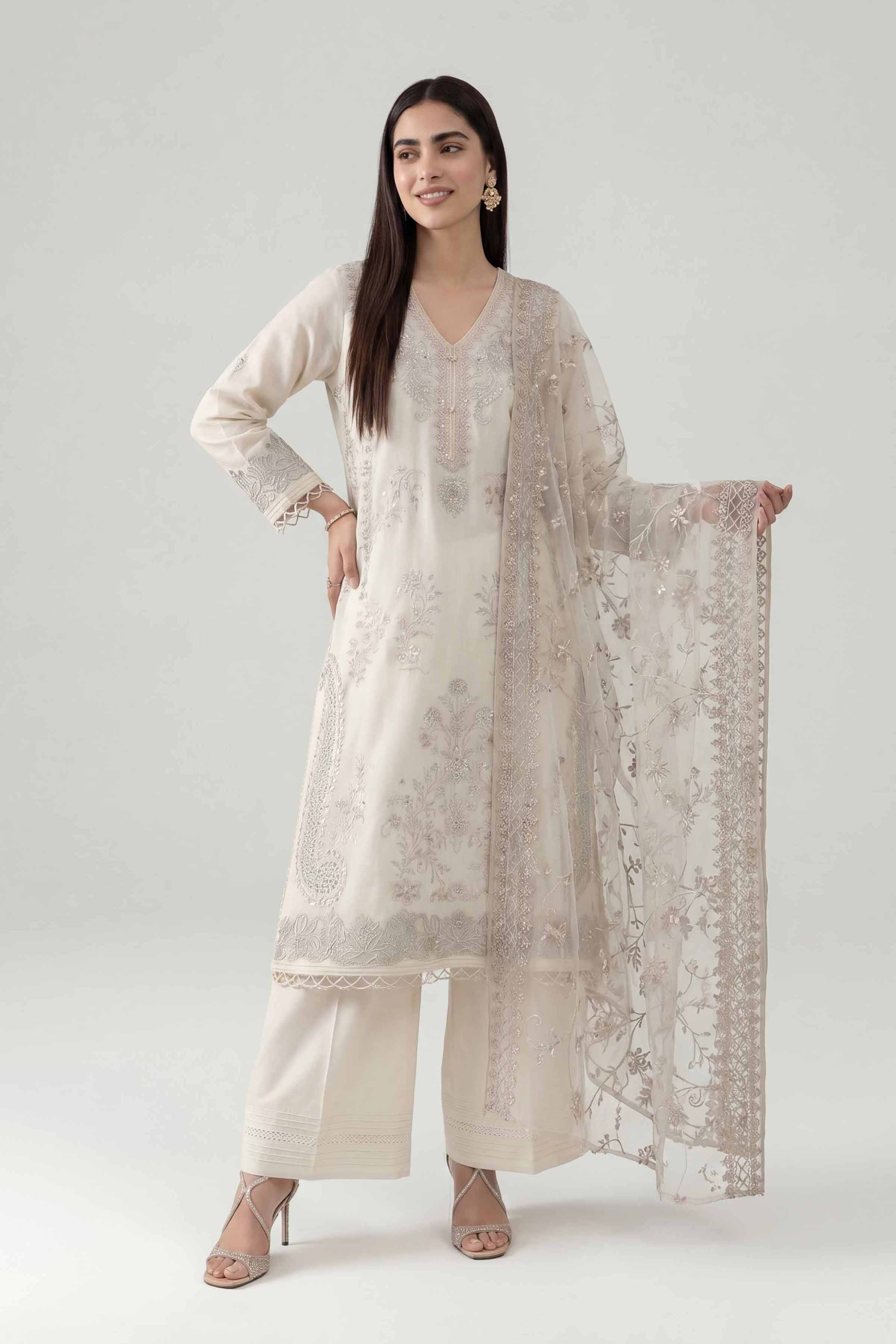 3 Piece - Embroidered Suit - 42619971