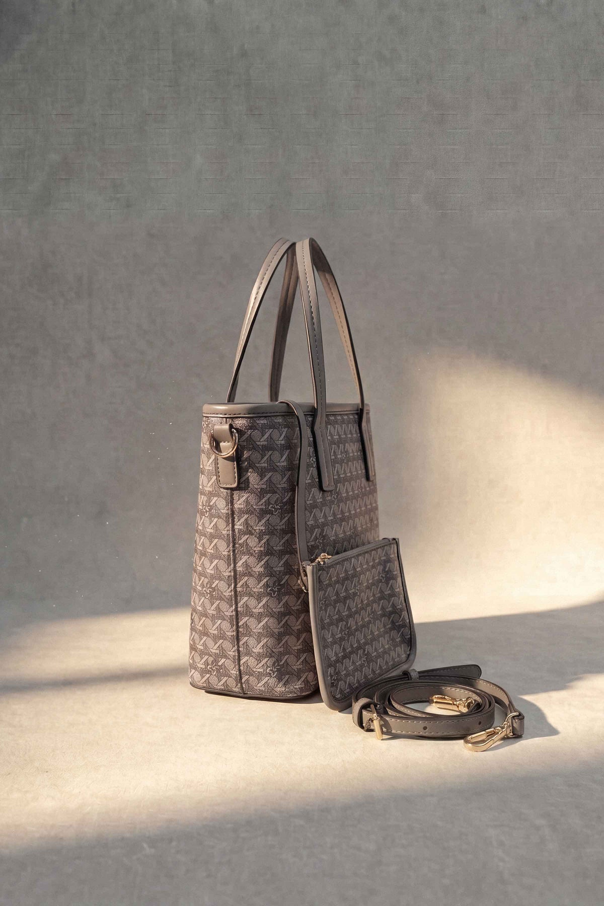 Grey Shoulder Bag-449372130 (Shoot Issue) - for Women - Bag Collection | Nishat | Shop Online