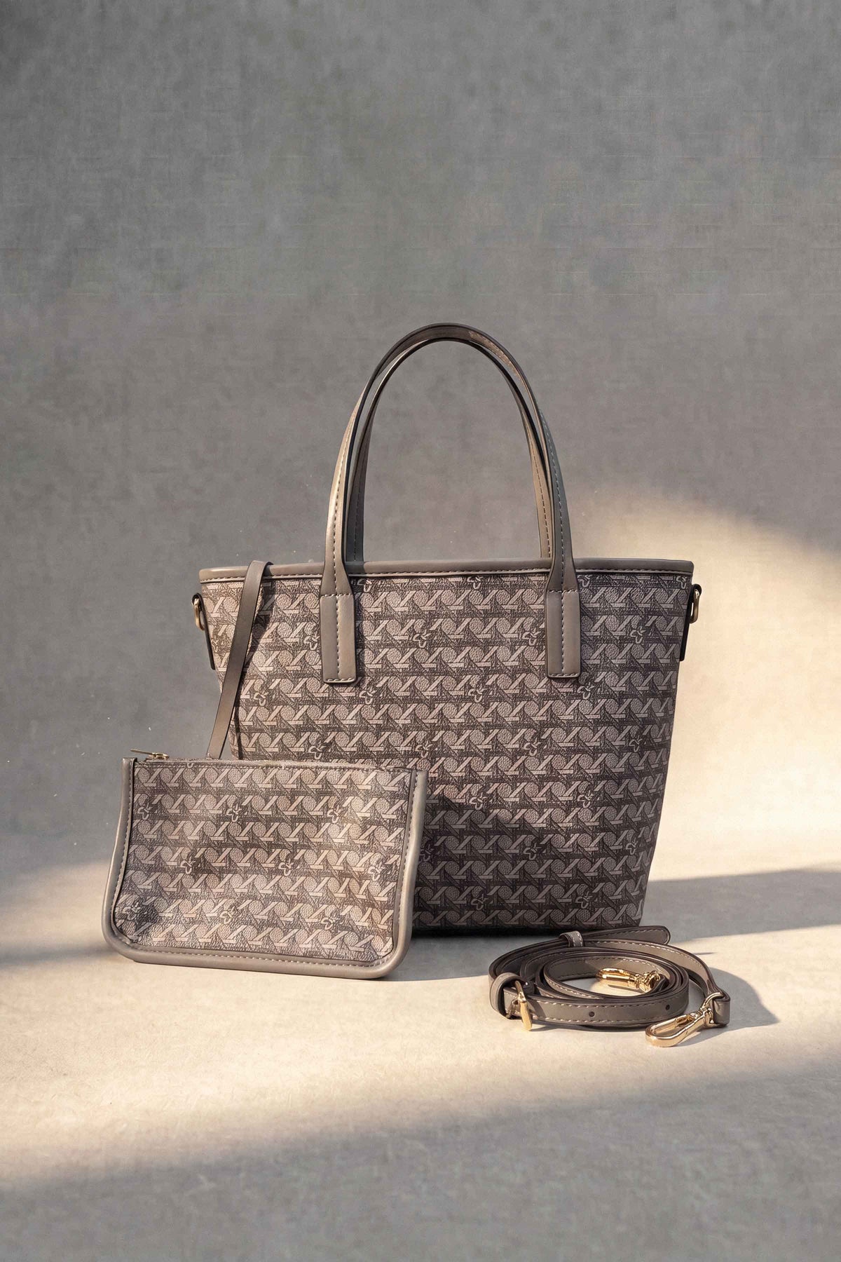Grey Shoulder Bag-449372130 (Shoot Issue) - for Women - Bag Collection | Nishat | Shop Online