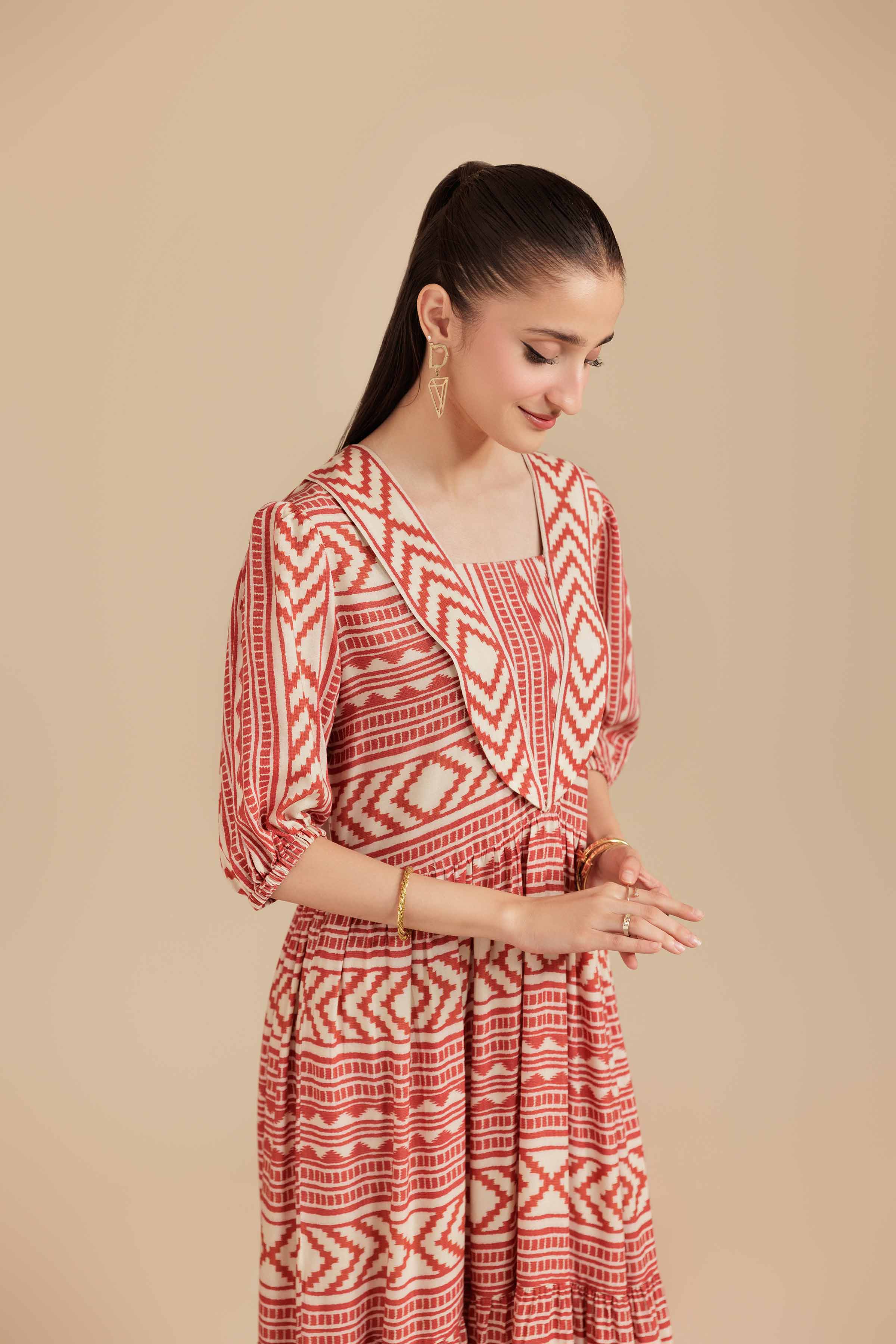 Printed Dress - AS25-114 for Women - Pret Collection | Nishat | Shop Online