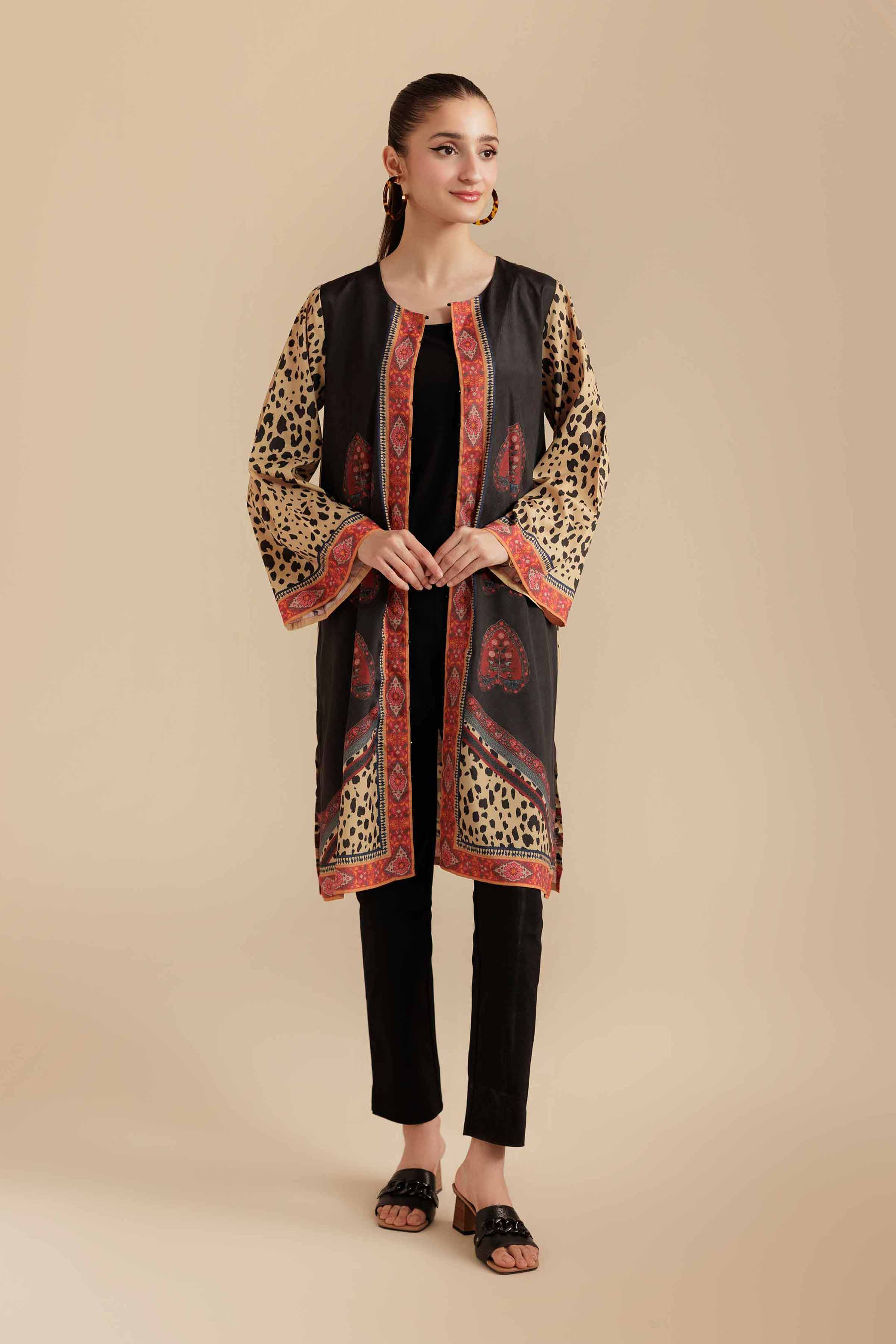 Printed Jacket - AS25-118 for Women - Pret Collection | Nishat | Shop Online