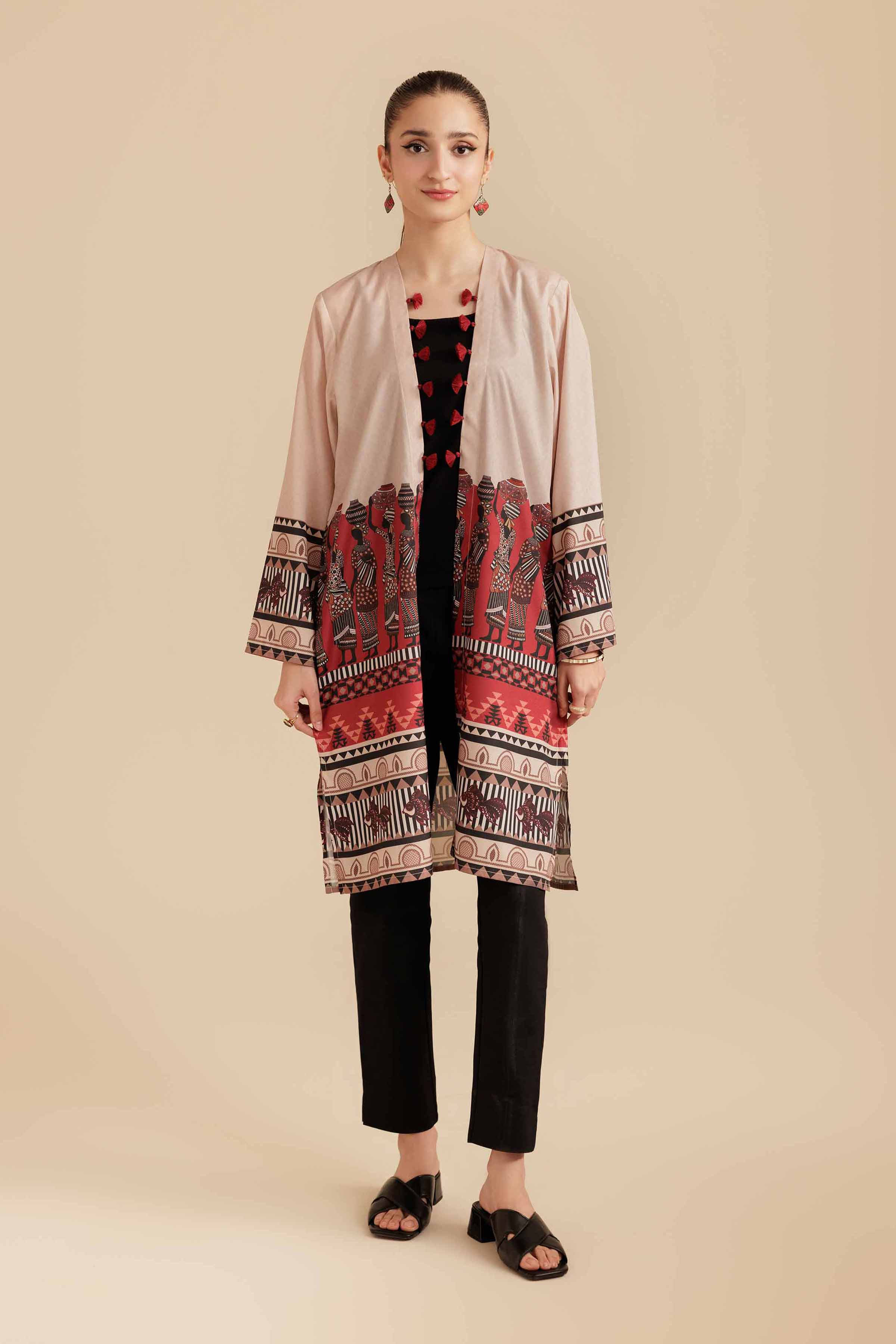 Printed Jacket - AS25-119 for Women - Pret Collection | Nishat | Shop Online