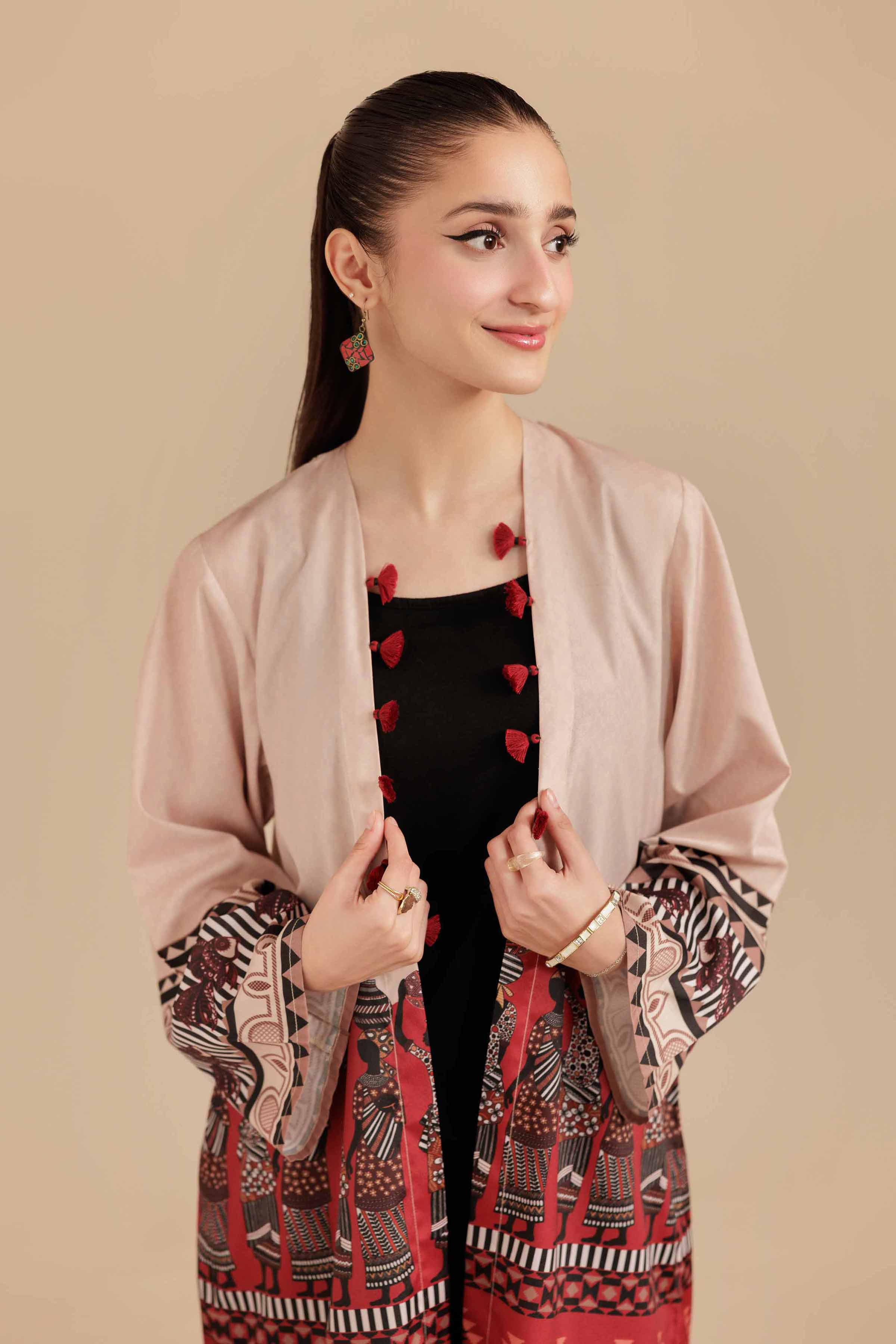Printed Jacket - AS25-119 for Women - Pret Collection | Nishat | Shop Online