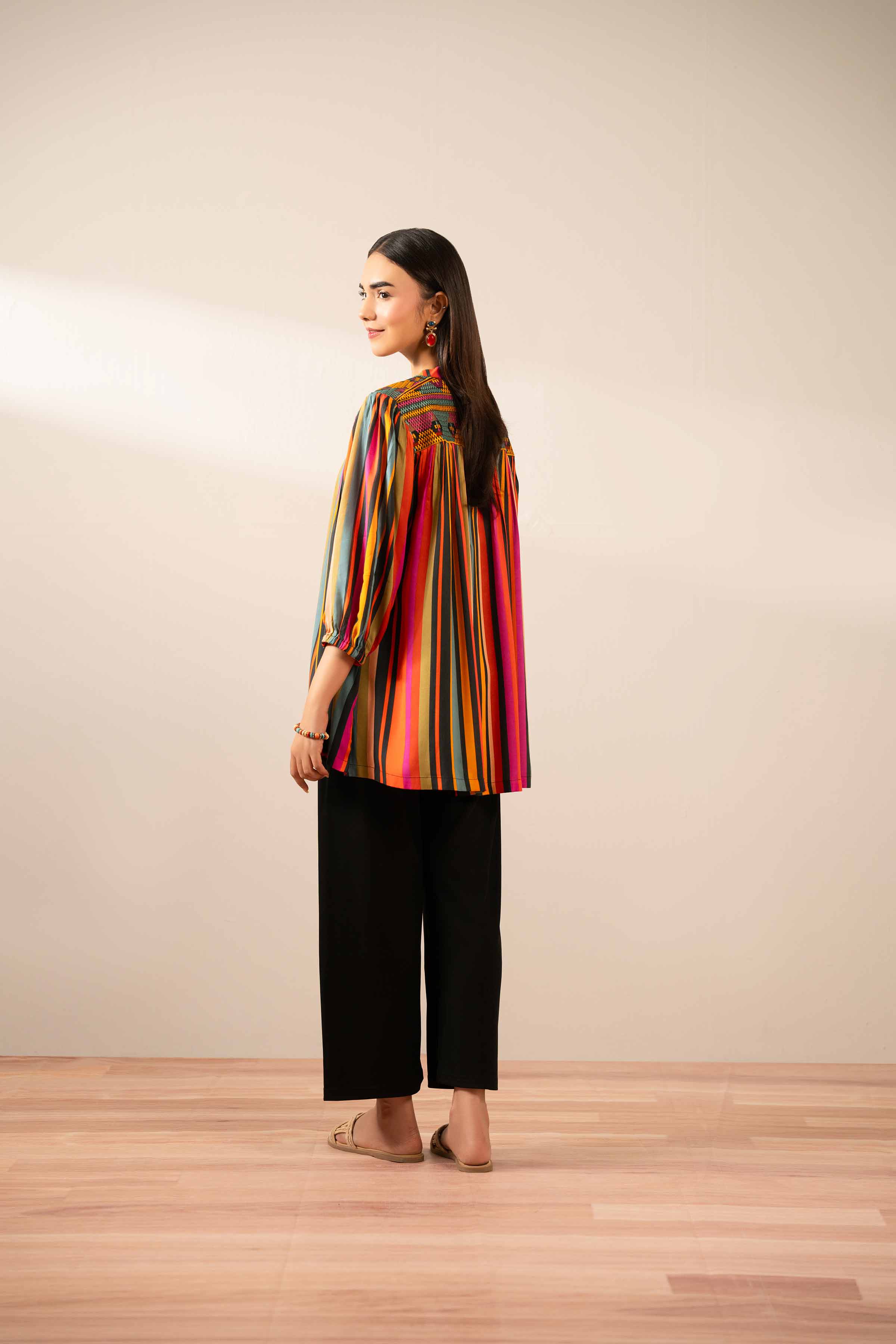 Printed Embroidered Tunic - AS25-93 for Women - Pret Collection | Nishat | Shop Online