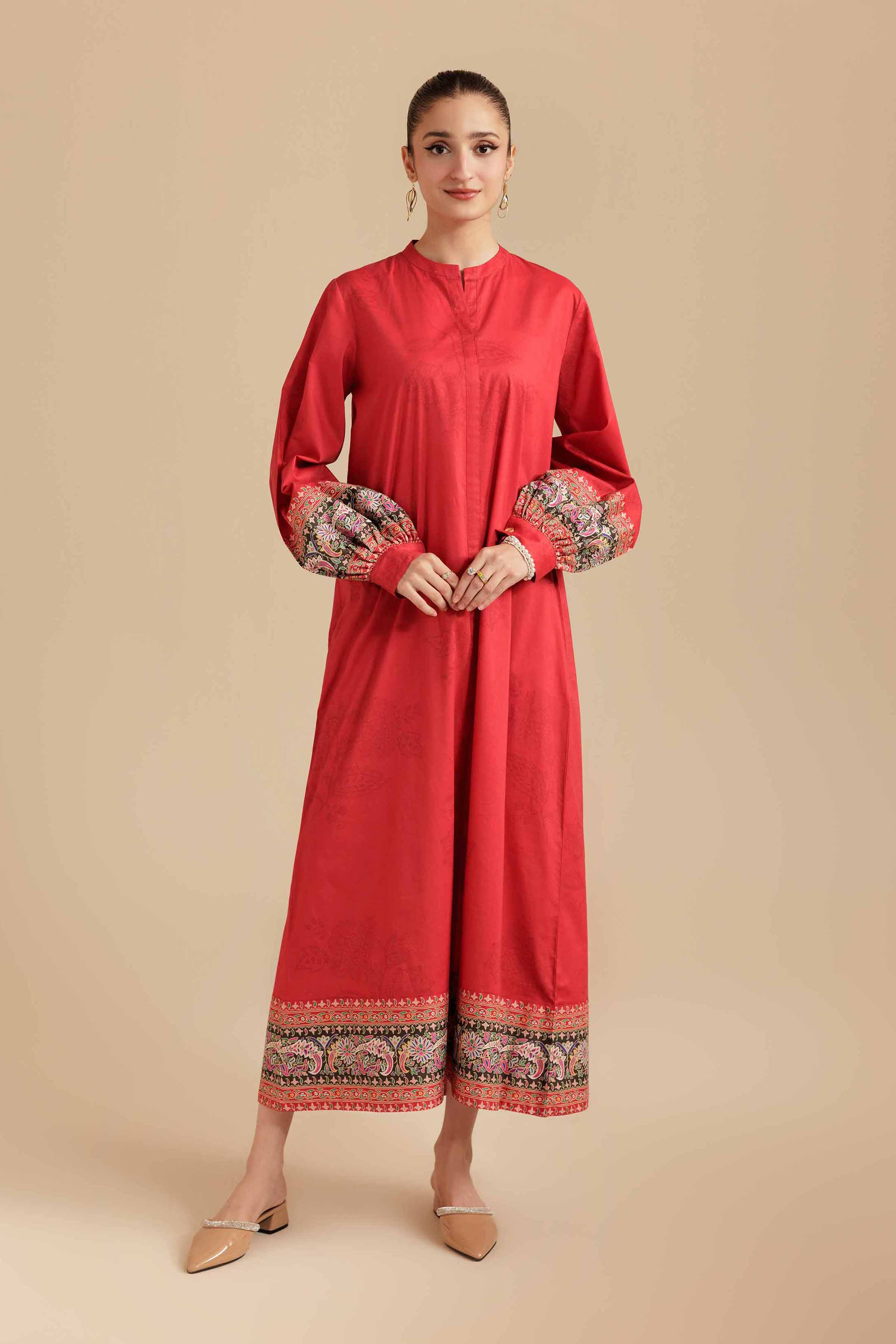 Printed Dress - AS25-98 for Women - Pret Collection | Nishat | Shop Online