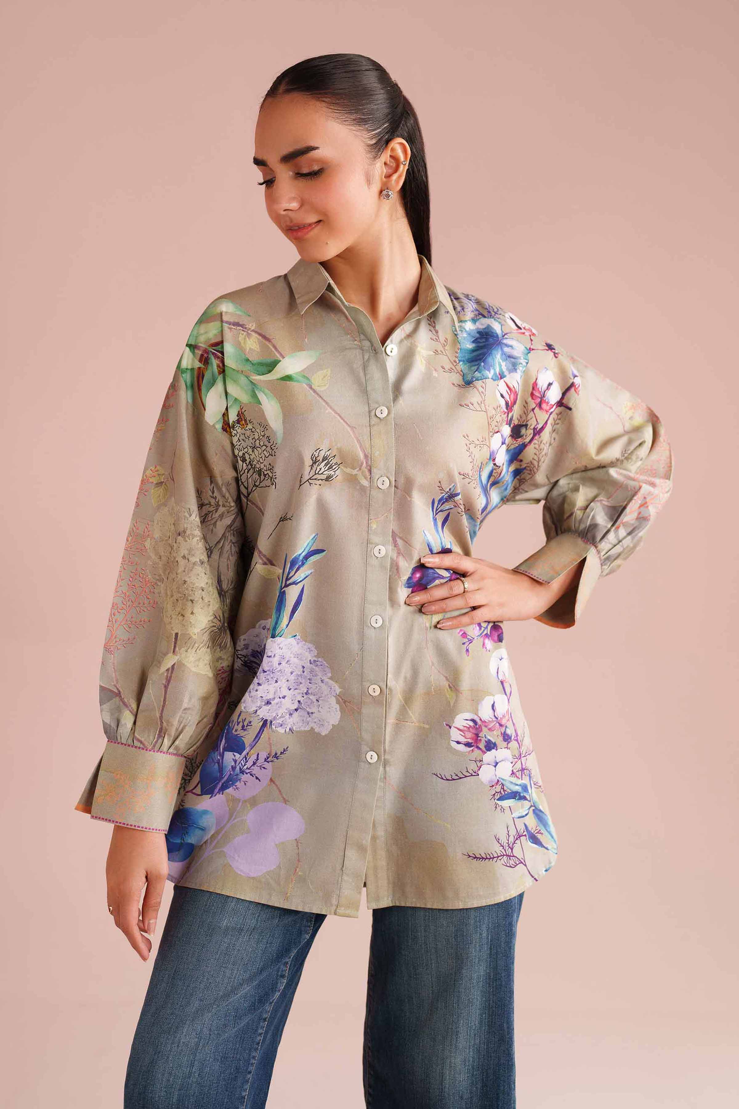 Printed Tunic - AS26-01 for Women - Pret Collection | Nishat | Shop Online