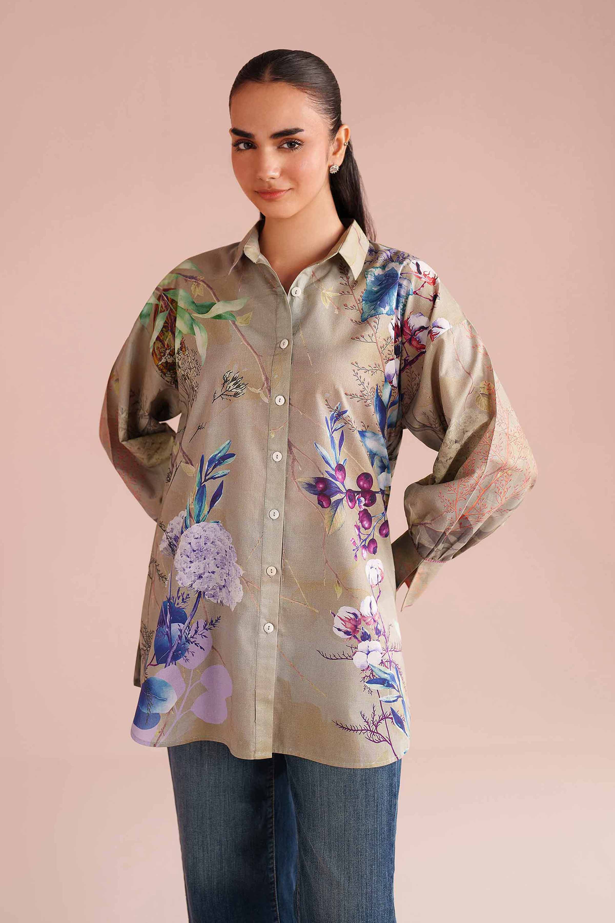 Printed Tunic - AS26-01 for Women - Pret Collection | Nishat | Shop Online