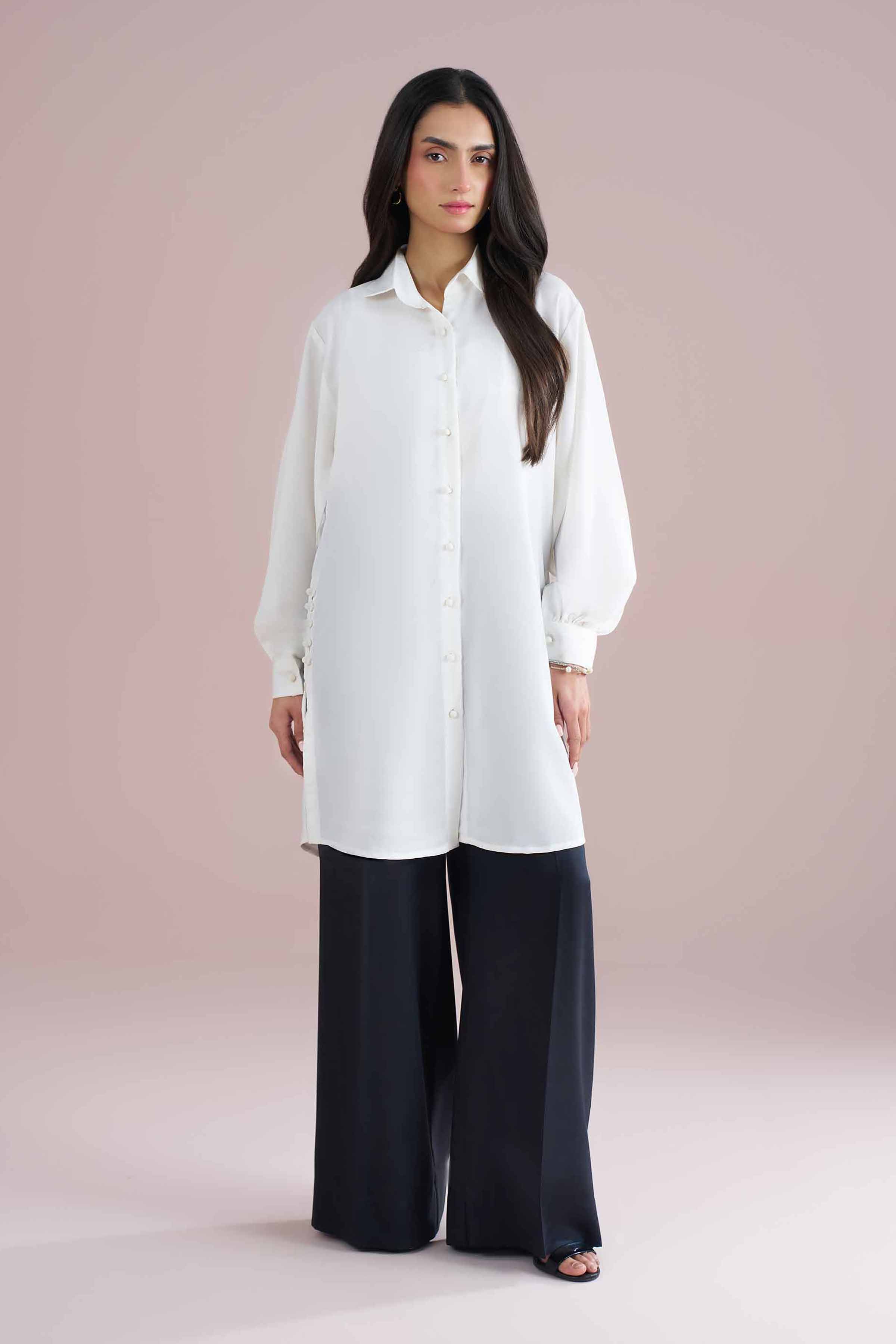 Basic Shirt - AS26-102 for Women - Pret Collection | Nishat | Shop Online