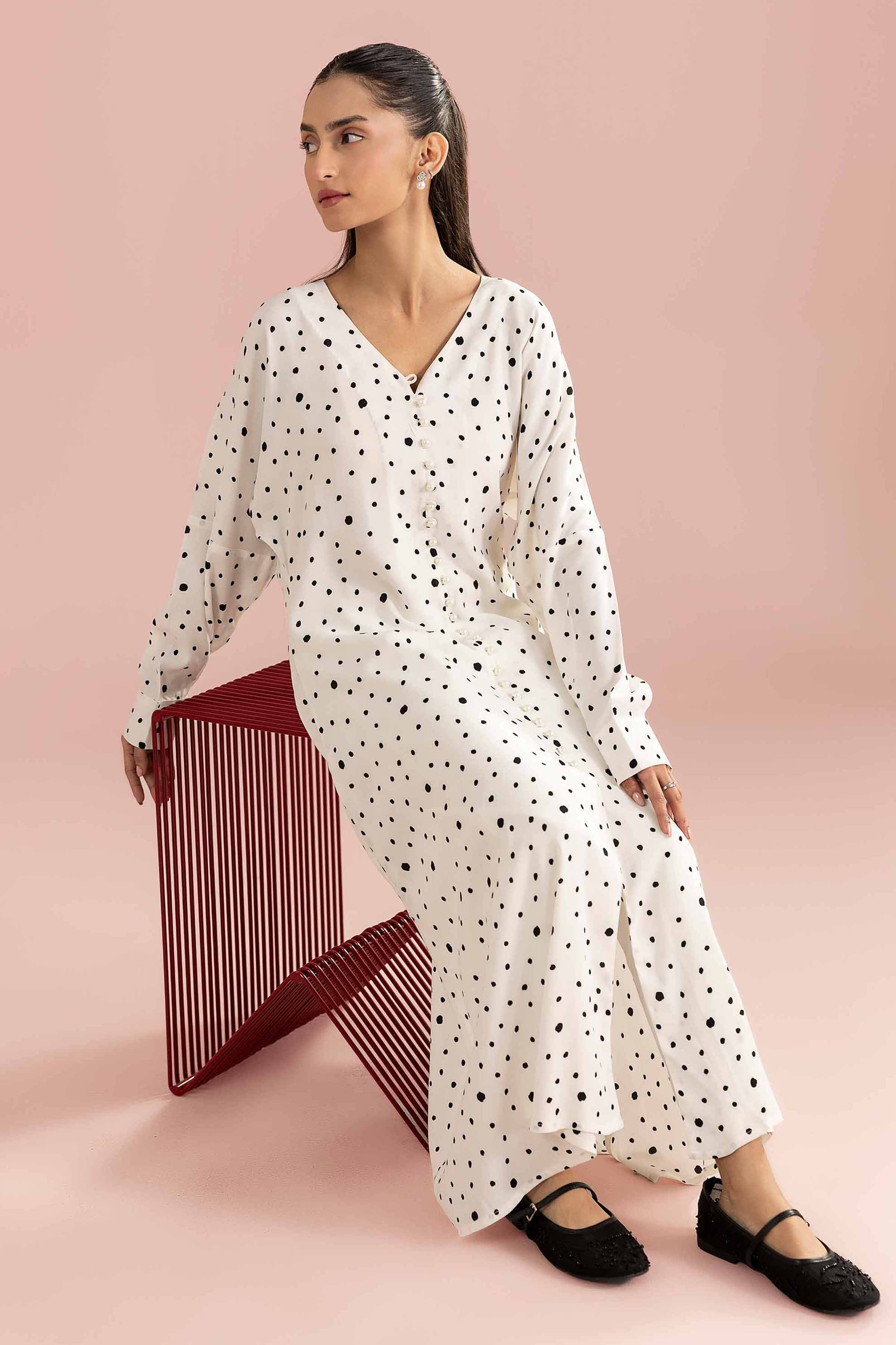 Printed Dress - AS26-105 for Women - Pret Collection | Nishat | Shop Online