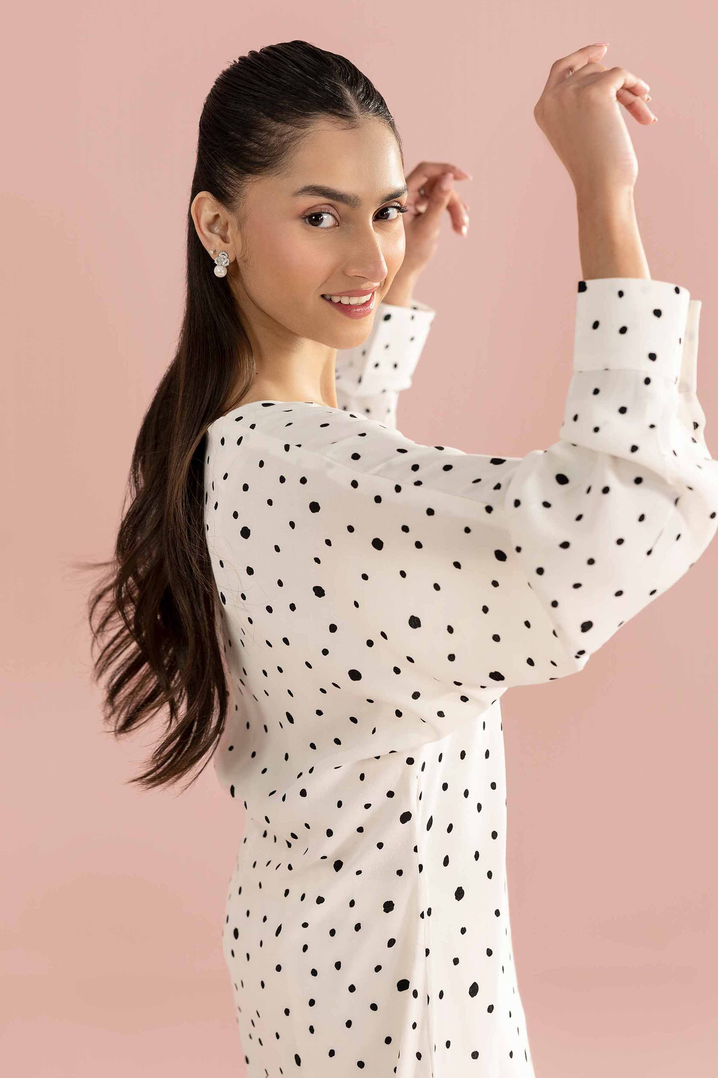 Printed Dress - AS26-105 for Women - Pret Collection | Nishat | Shop Online