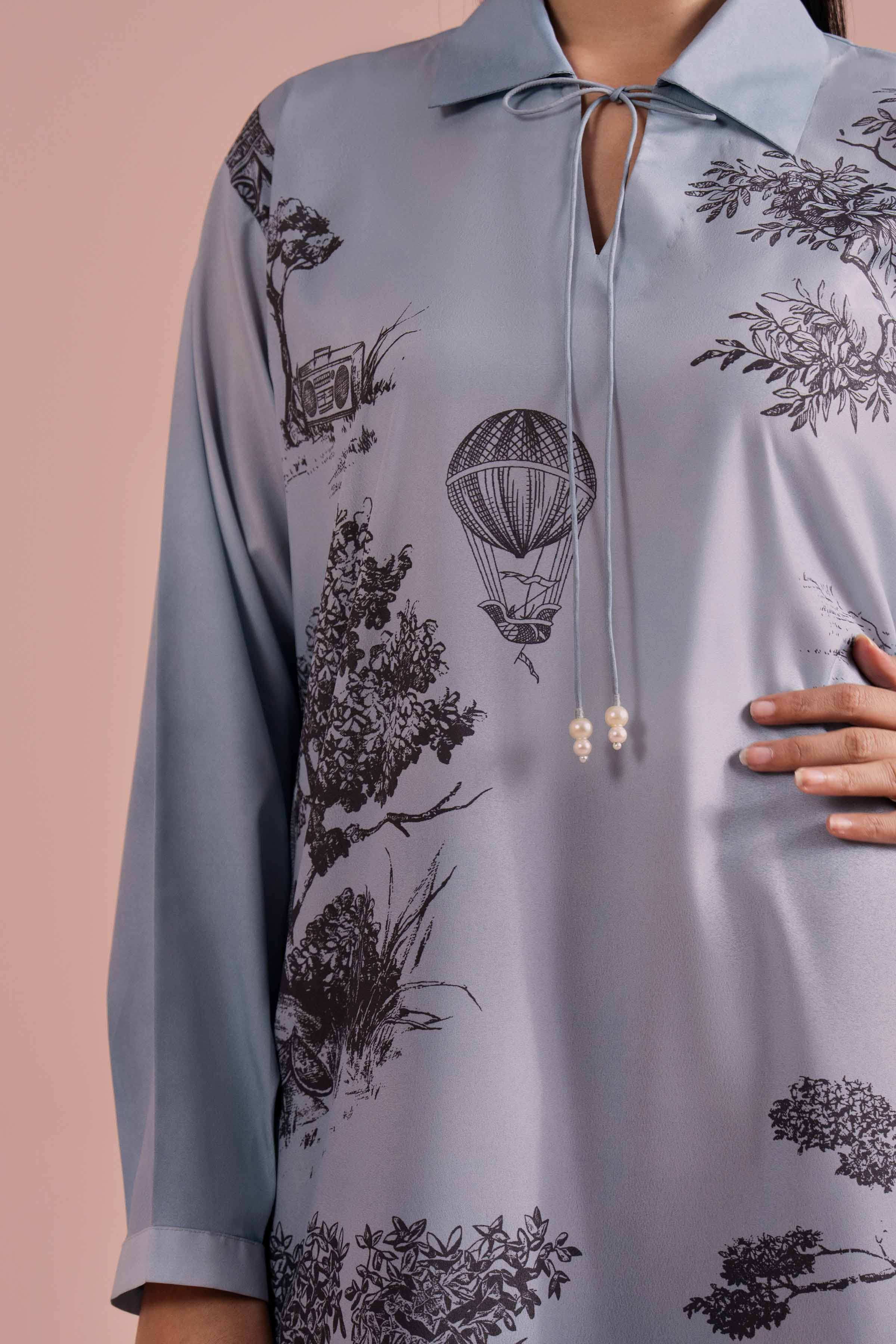 Printed Tunic - AS26-11 for Women - Pret Collection | Nishat | Shop Online