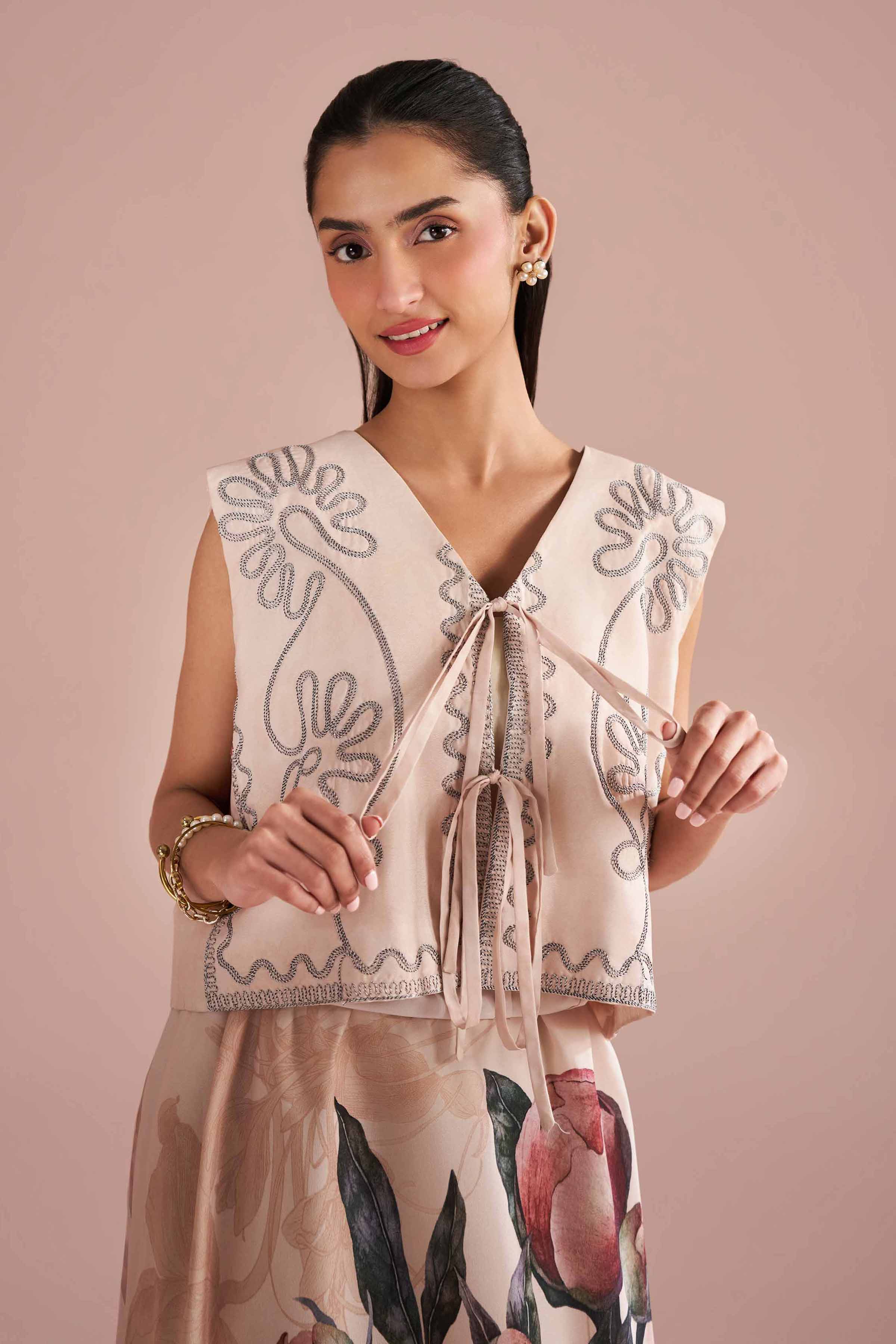 2 Piece - Embroidered Suit - AS26-12